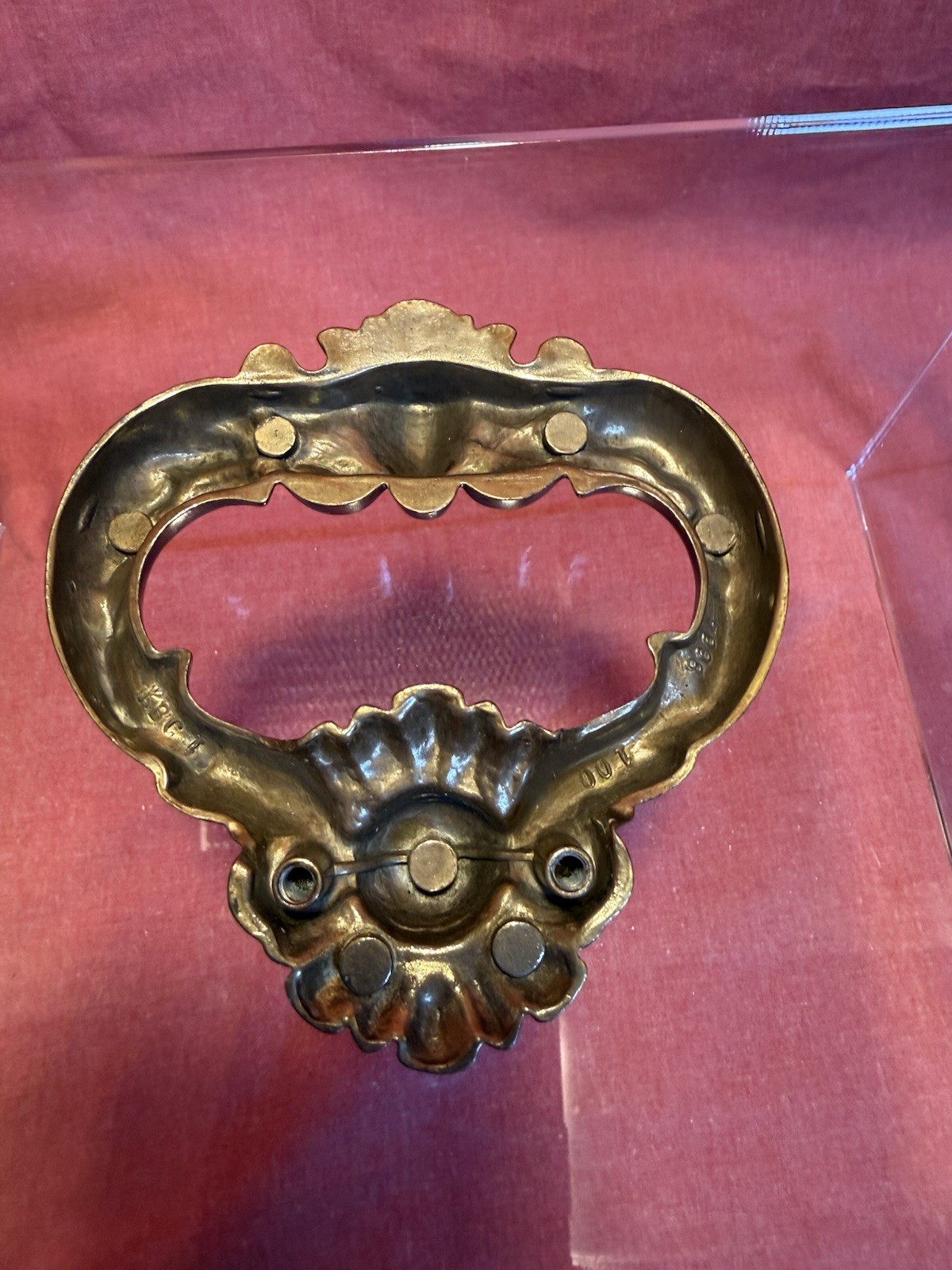 6 VTG Antique Drop Handles Cabinet Drawer Pulls Door Dresser Brass Hardware (96)