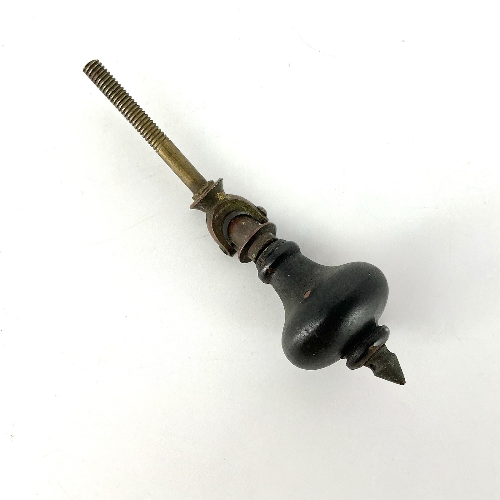 Victorian Eastlake Teardrop Drop Drawer Pull Black Antique