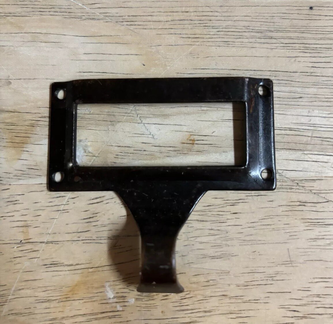Vintage Metal Bronze Index Finger Drawer Pull Card Holders 24 Available