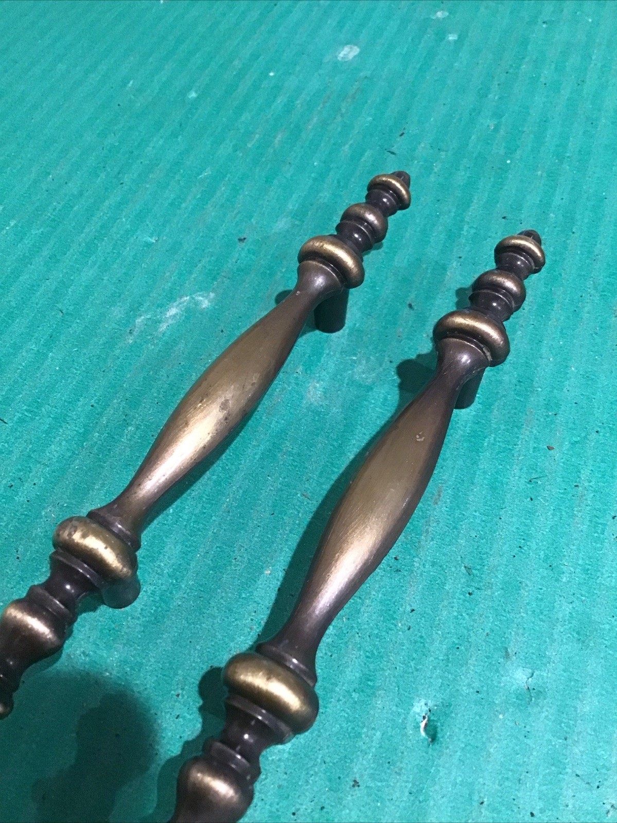 (2) Amerock Colonnade 1968 Drawer Pull Handle 150-1 Antique English Brass 3″ COC