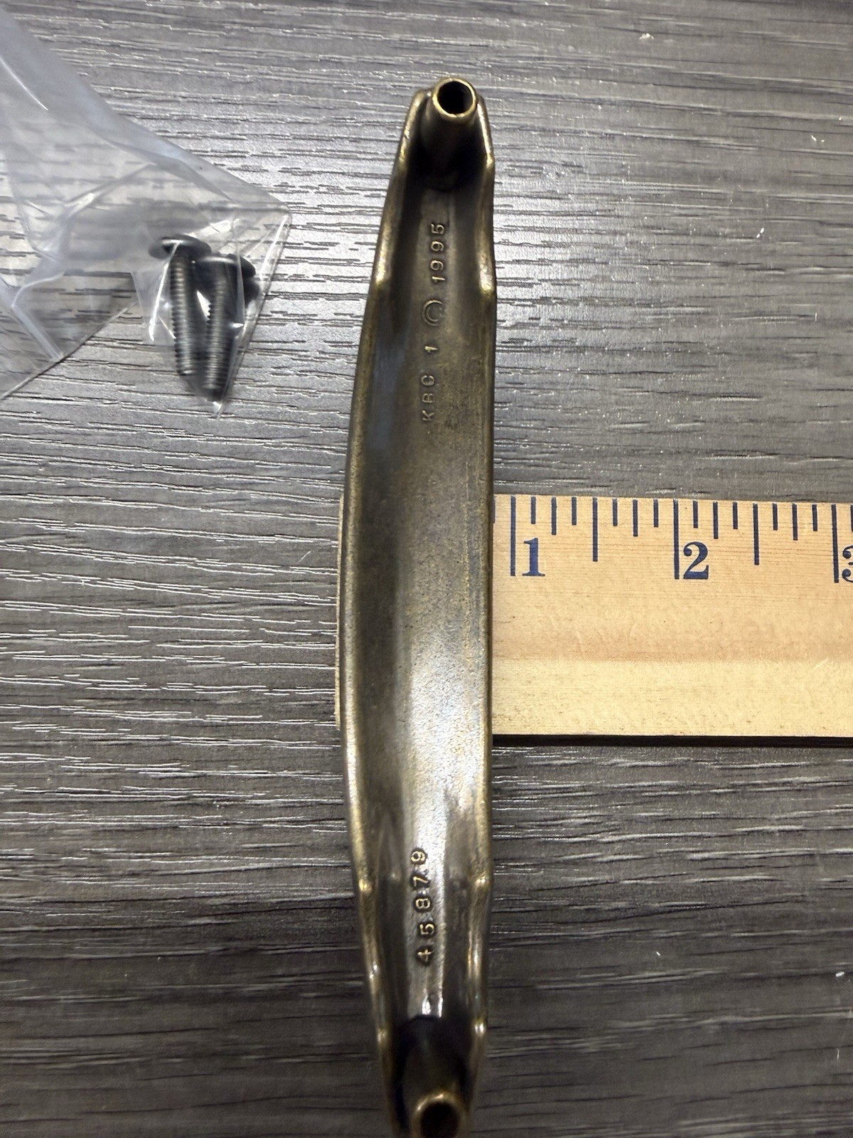 Keeler Antique Brass KBC 1995 Cabinet Drawer Handle Pull with Screws (87)