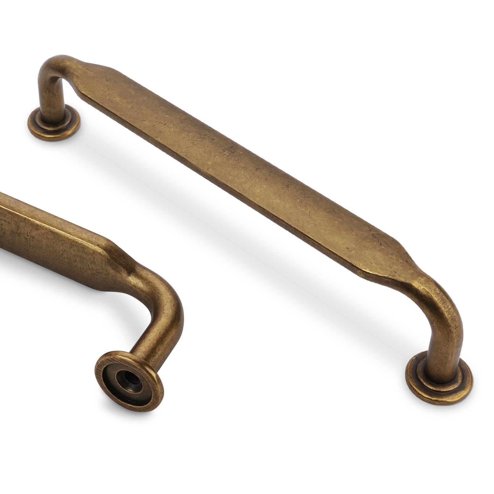 10 Pack 5″ Antique Brass Cabinet Pulls – Zinc Alloy Kitchen Drawer Handles