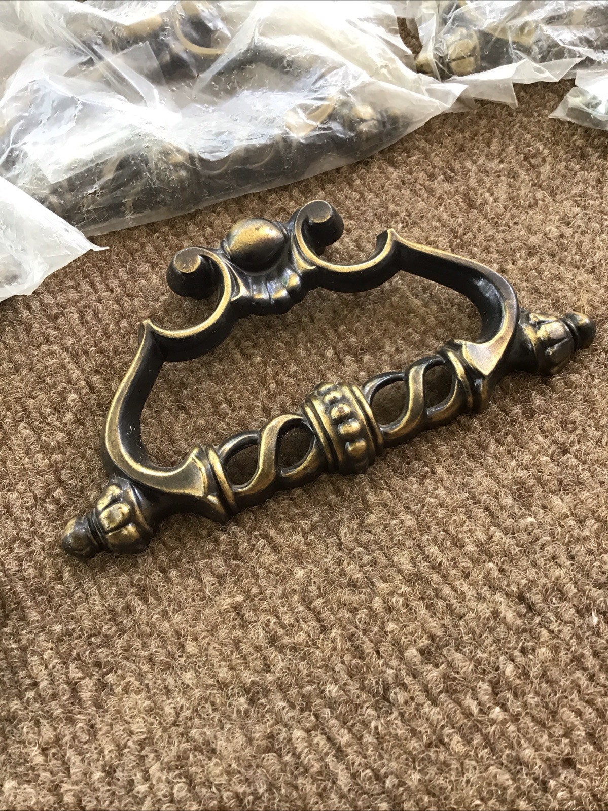 Lot of 10 NOS VTG Gothic Medieval Allison Japan 755 Drawer Pull Handle 1-1/4 COC