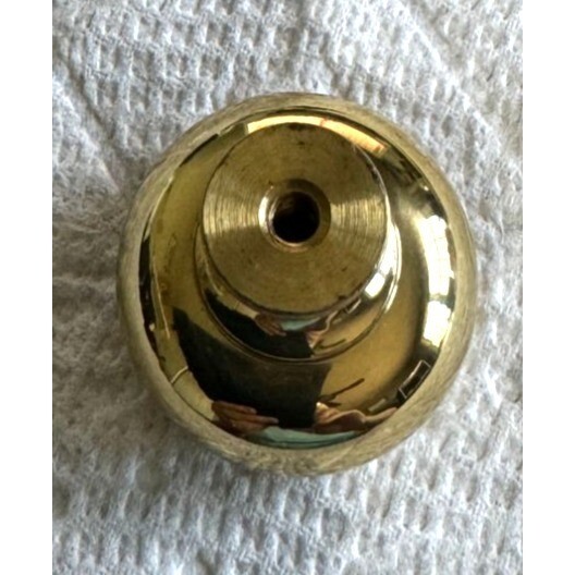 Solid Brass 1 1/4″ Polished Mushroom Shaped Drawer Pull