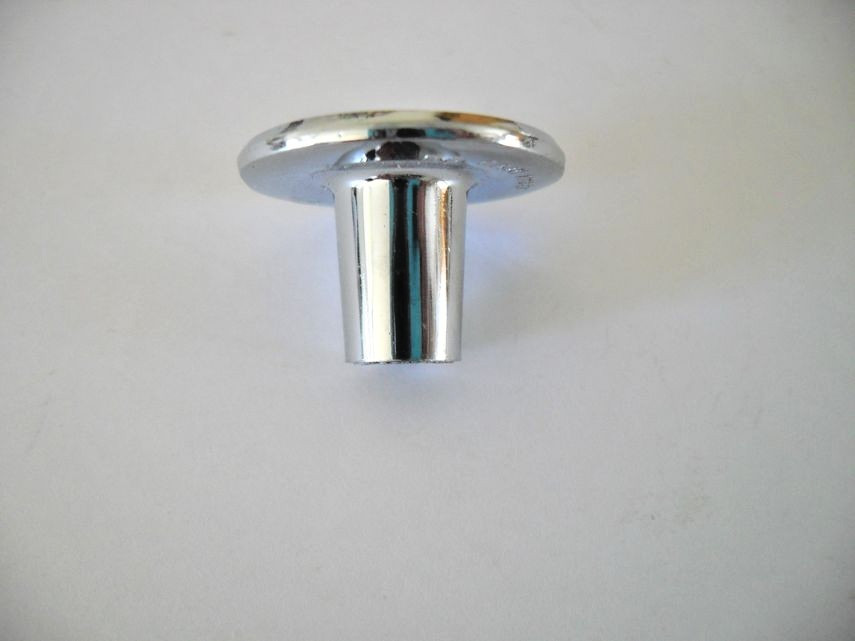 Vintage Nos 1″ Chrome Drawer Knob Convex Face Cabinet Handle Sears 60101