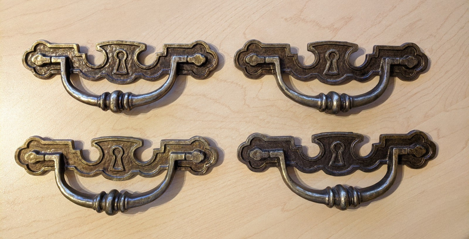 Lot of 4 Keeler Brass Co. Treasure Chest Drawer Pulls Handle KBC1 N08033