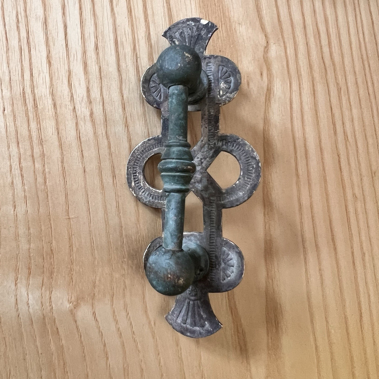 Set of 4 Antique Eastlake / Spanish Revival Drop Drawer Pulls Aesthetic Movement