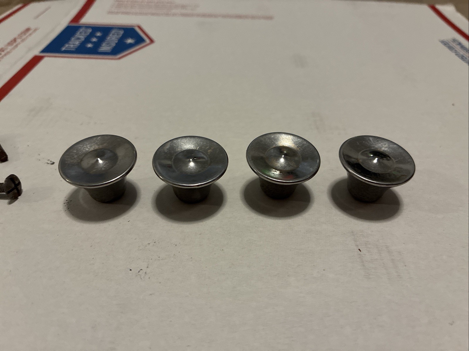 4pcs Vintage Concave MCM Drawer Knob Concave Round Pulls 1” Diameter