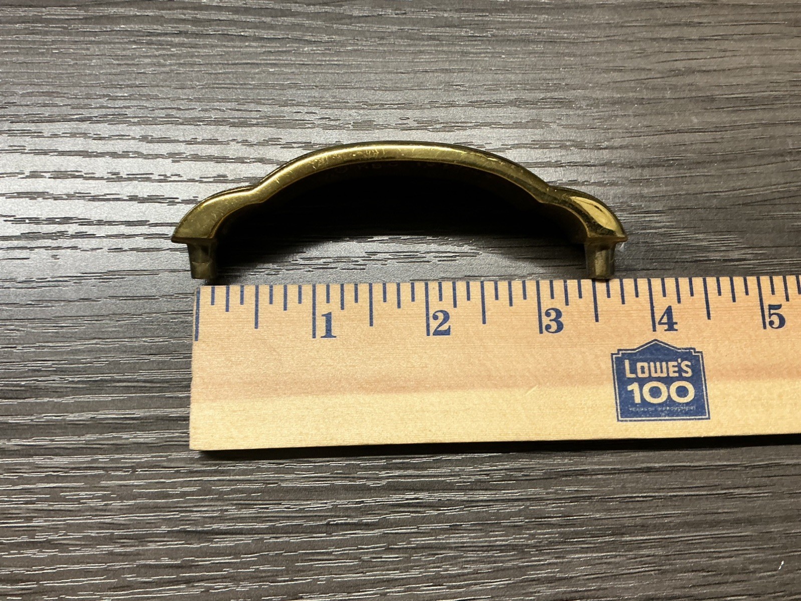 Vintage Ribbed Drawer Pulls Grooved Arched Keeler Brass Cabinet Door Handles (49