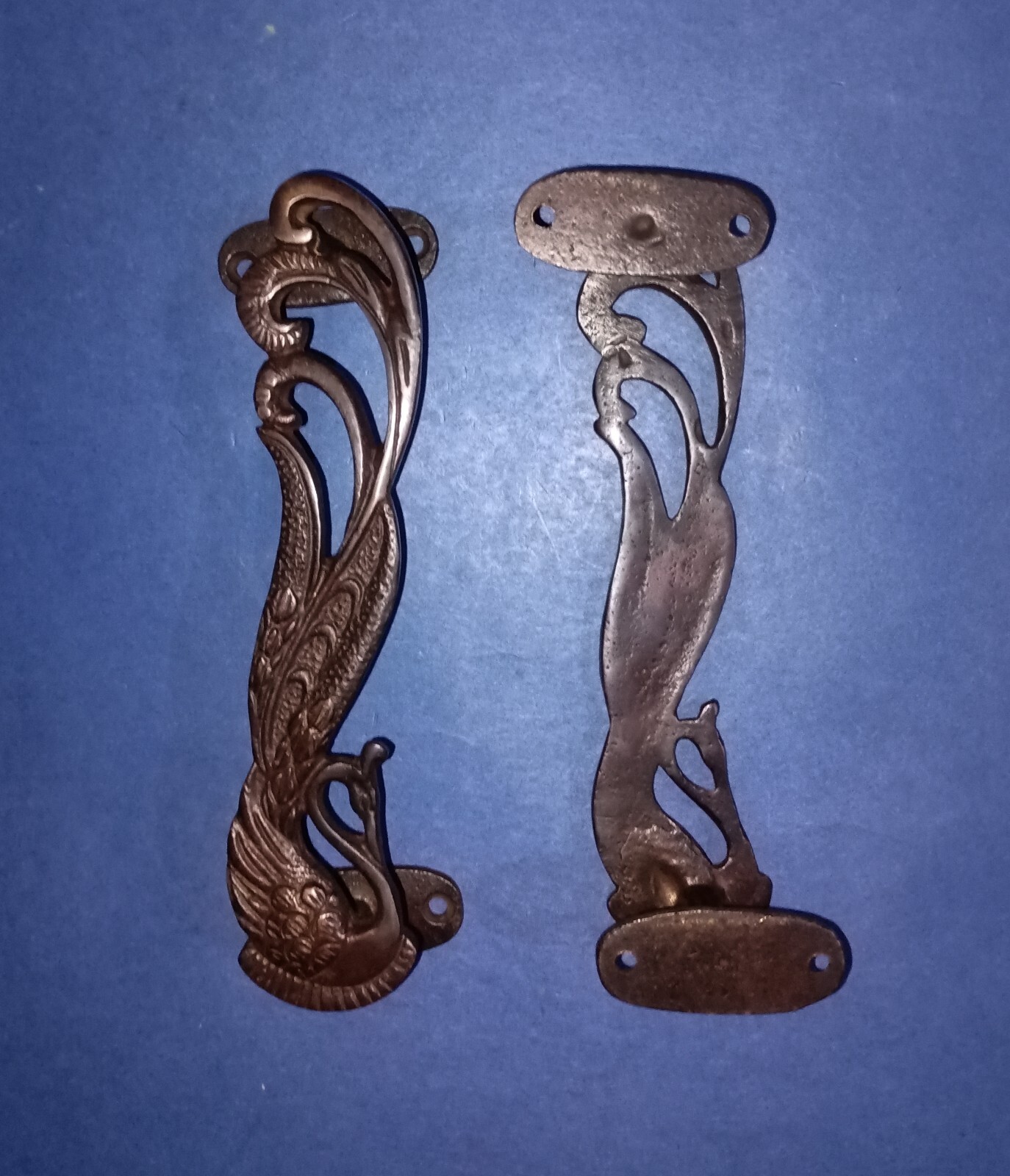 Peacock Design Cupboard Puller Brass Pheasants Bird Theme Door Handle Set AJ103