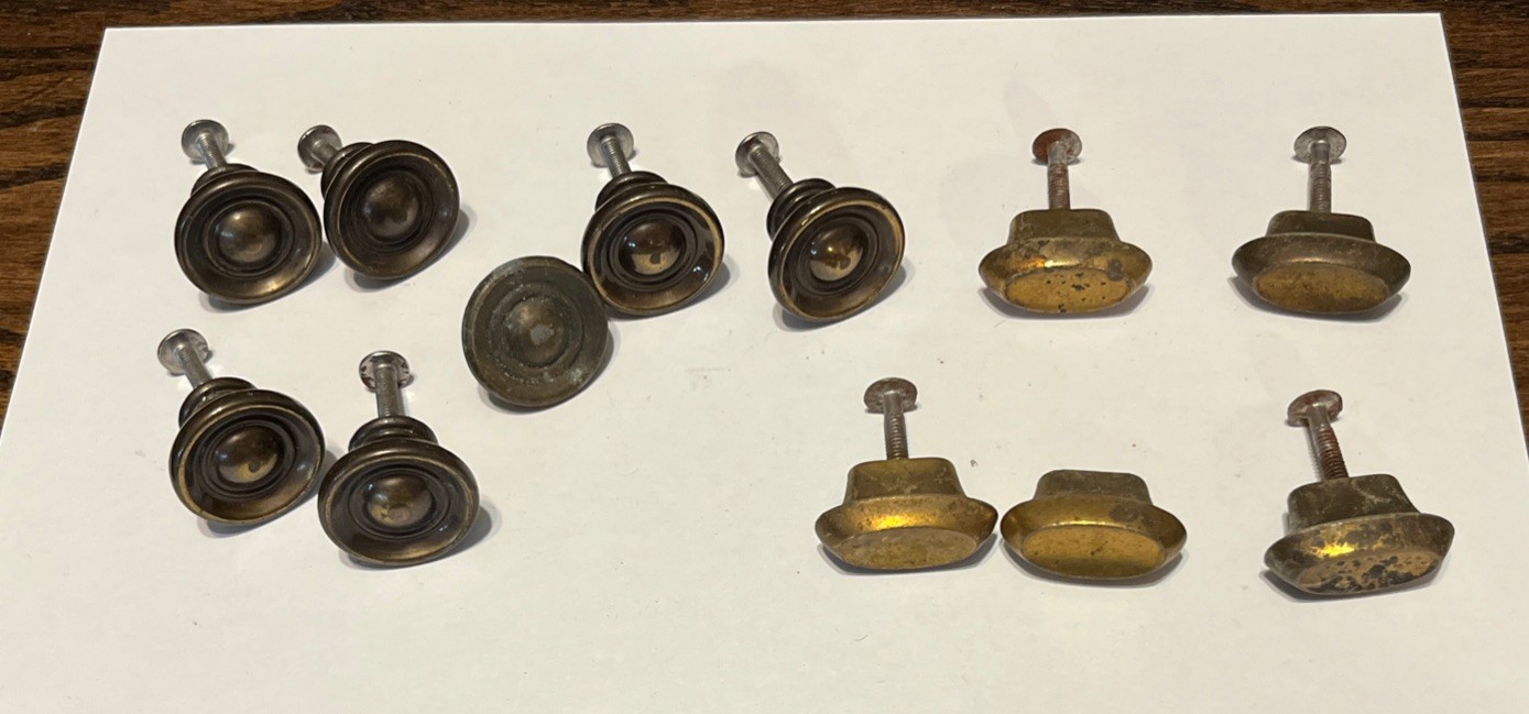 Lot Of 12 Assorted Vintage Drawer Pulls Knobs