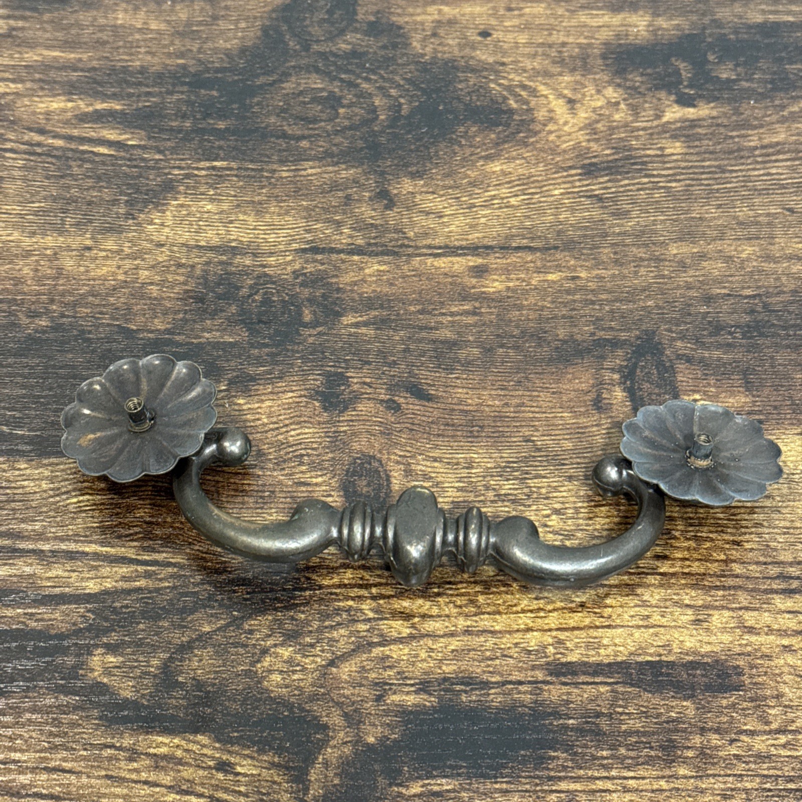 Thomasville Dresser Drawer Pull Handle Vintage Drop Bail Brass Metal Replacement