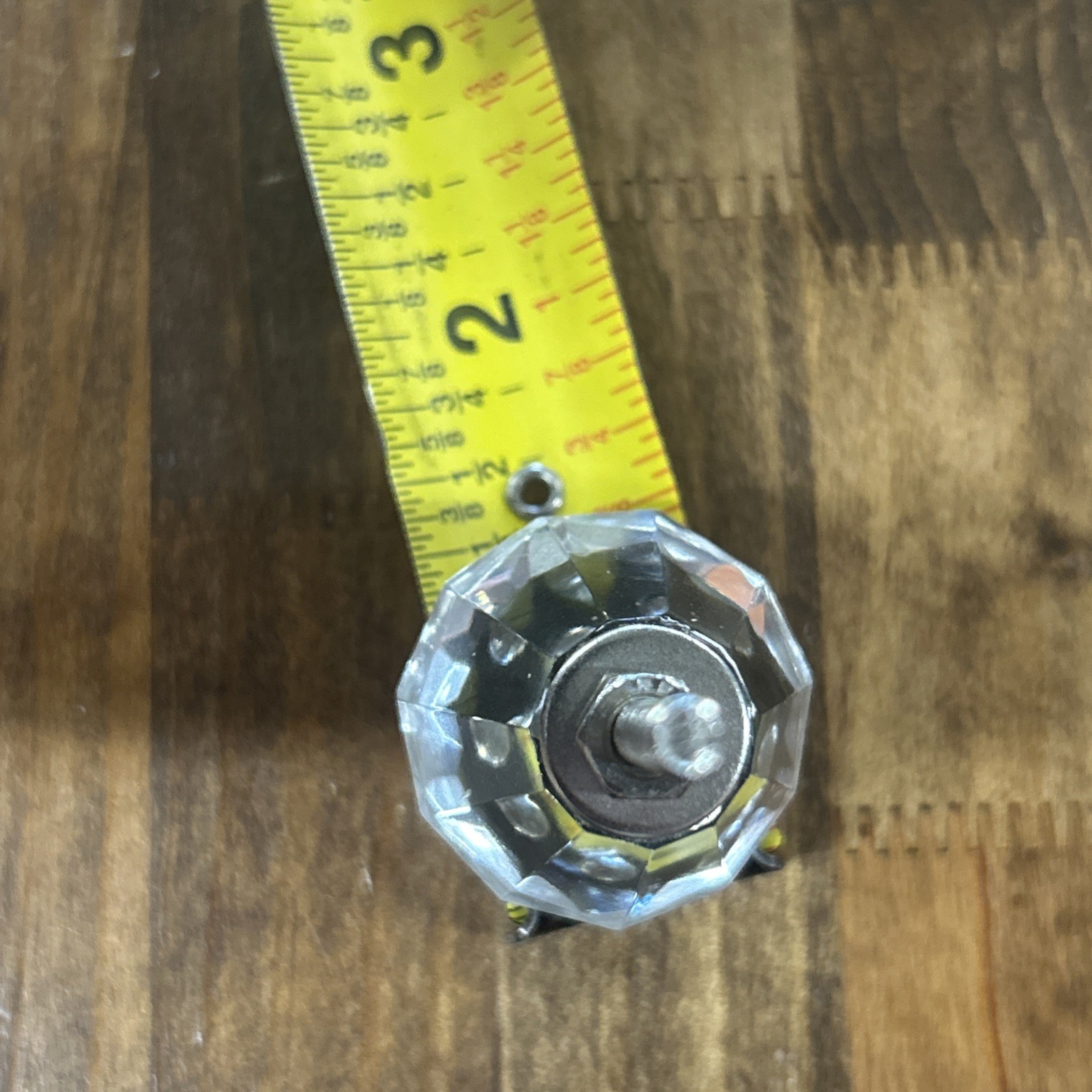 Clear Glass Faceted Drawer/ Cabinet Knob