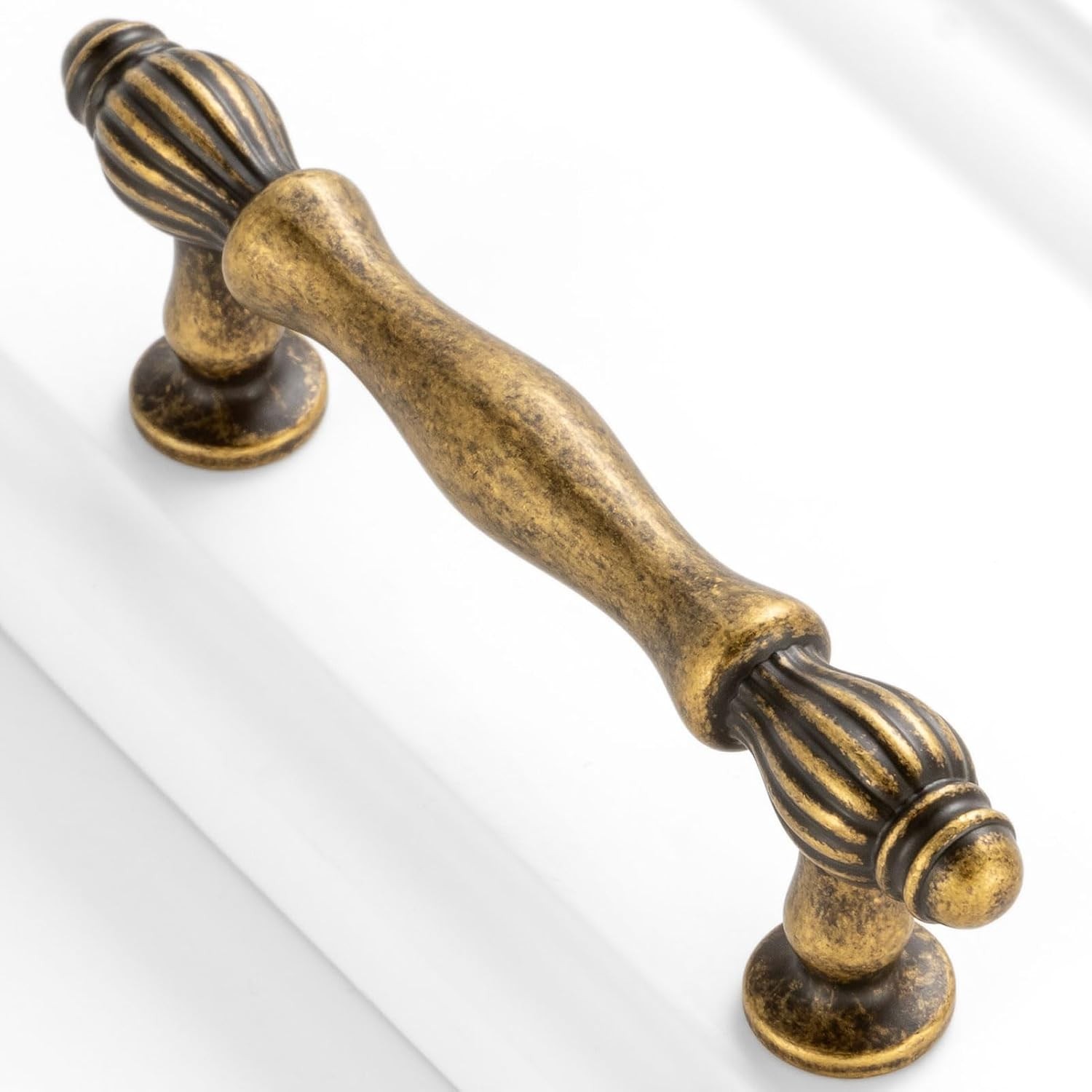 10pk 3″ Vintage Brass Cabinet Handles