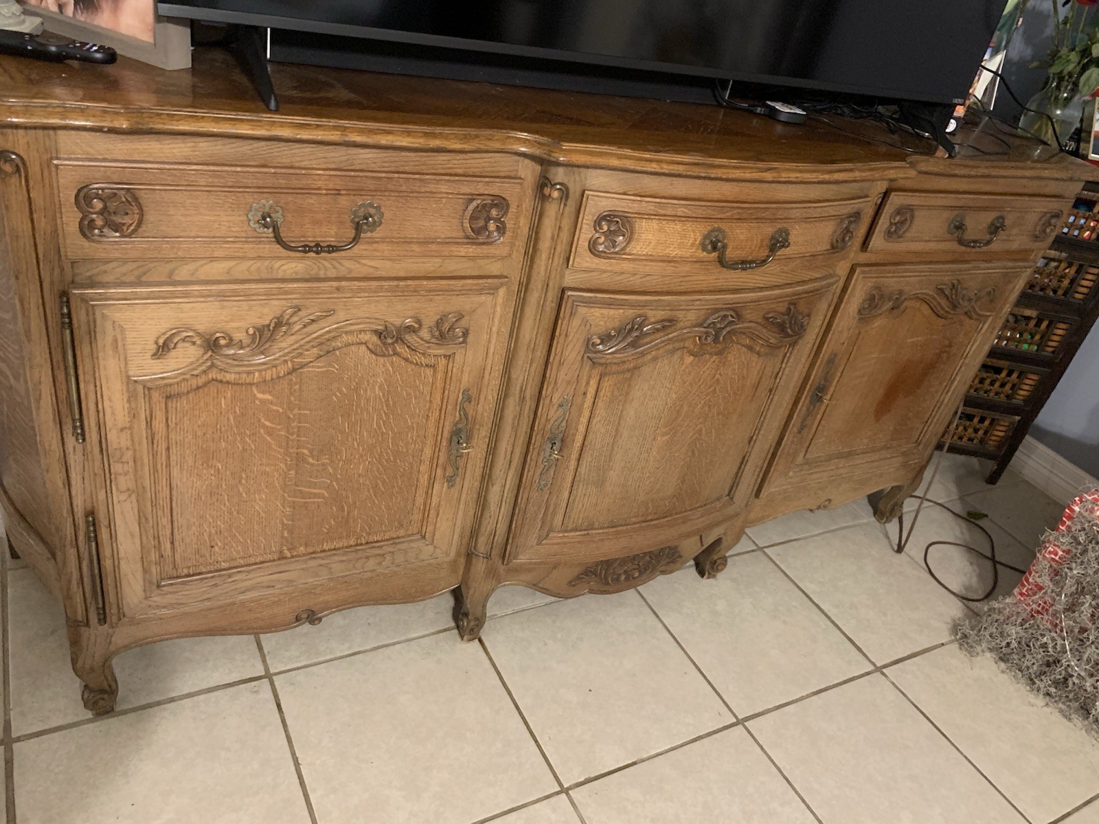 Antique Brown Drawer In Good Condition with Key and Lock Has Keys