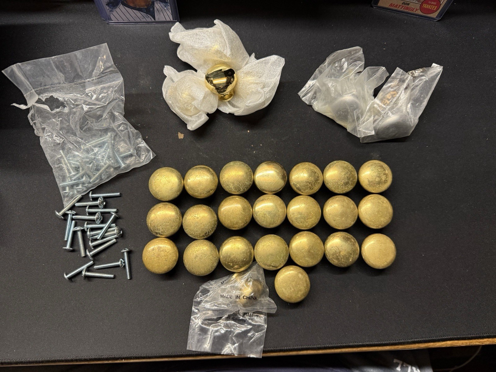 Vintage Brass Knobs With Screws. Over 4 Lbs !!!