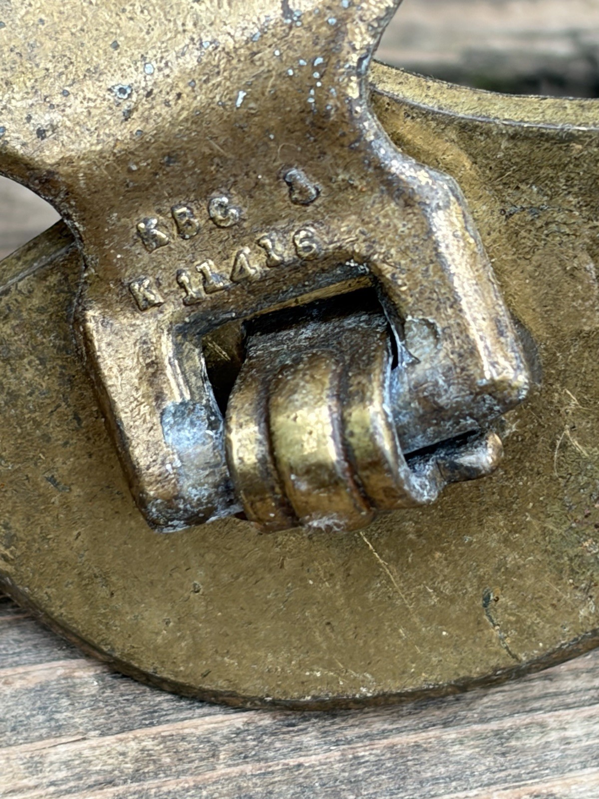 Vintage Keeler Brass Co. KBC K-11416 Brass Drawer Pulls Set of 4