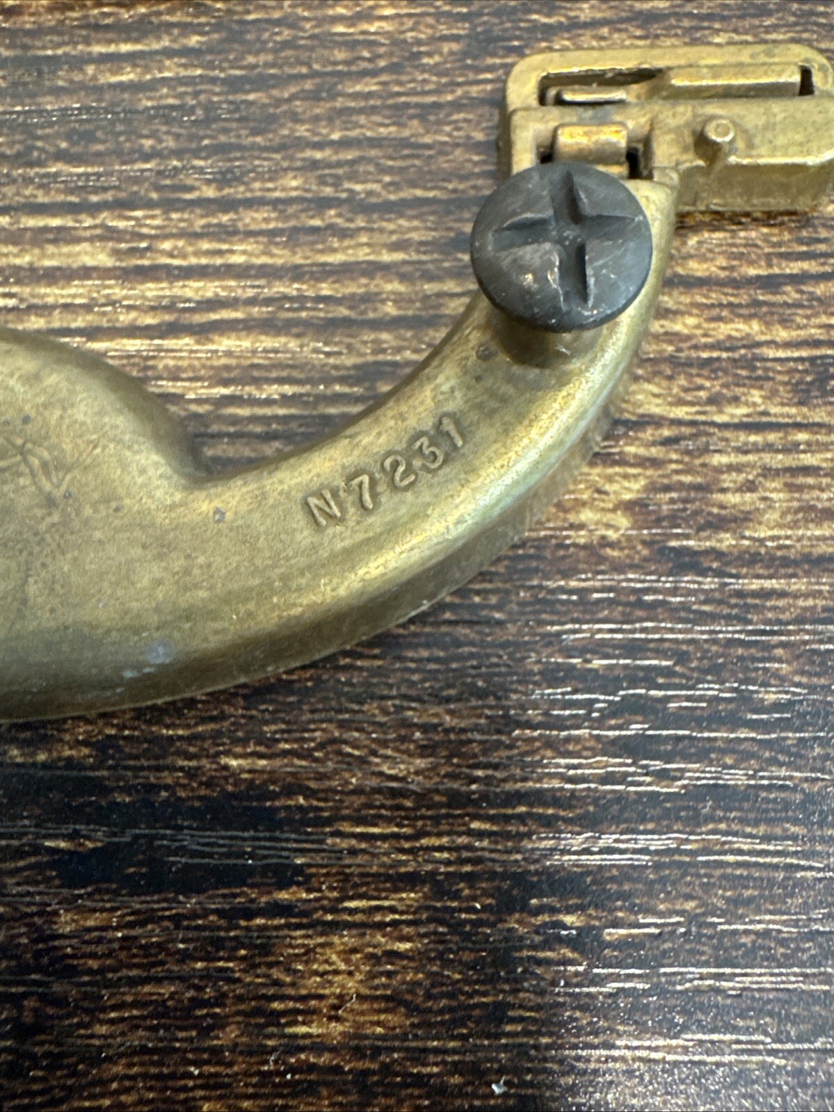 DREXEL ACCOLADE Brass Drawer Bail Pulls 6 Handles Campaign KBC N7231 – 3.5” CC