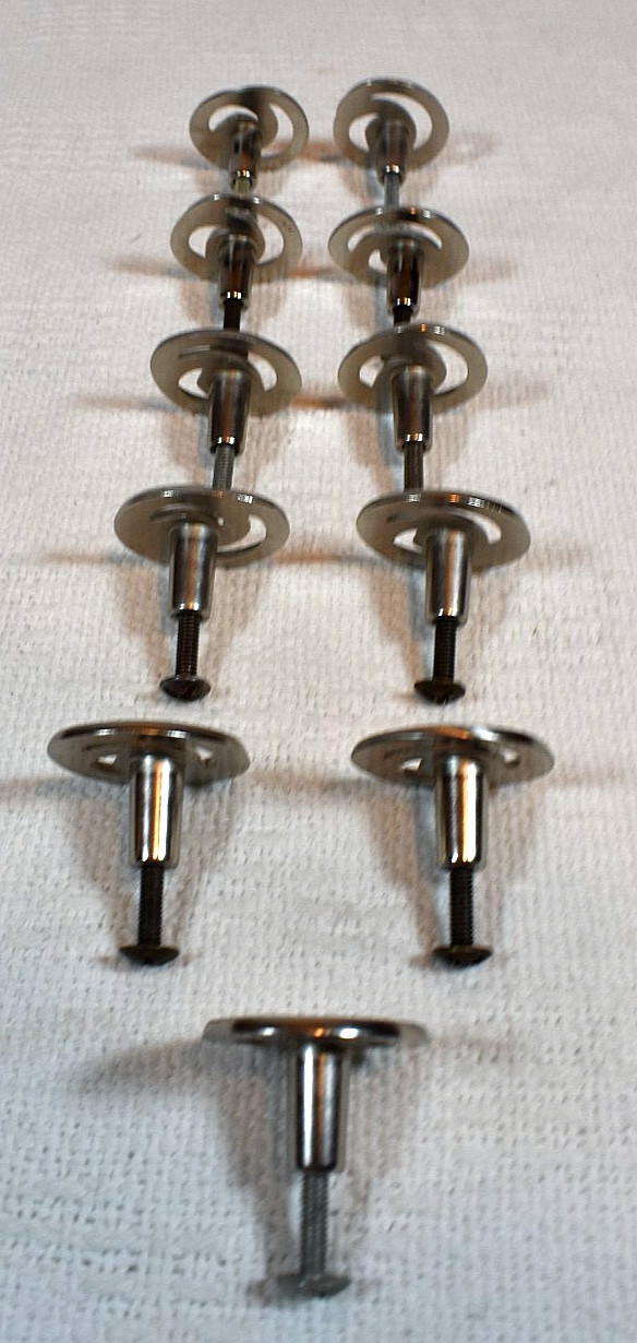 Satin Nickel-Colored, Unique & Fun Round, Swirl-Shaped , 1.25″ Drawer Pulls (11)