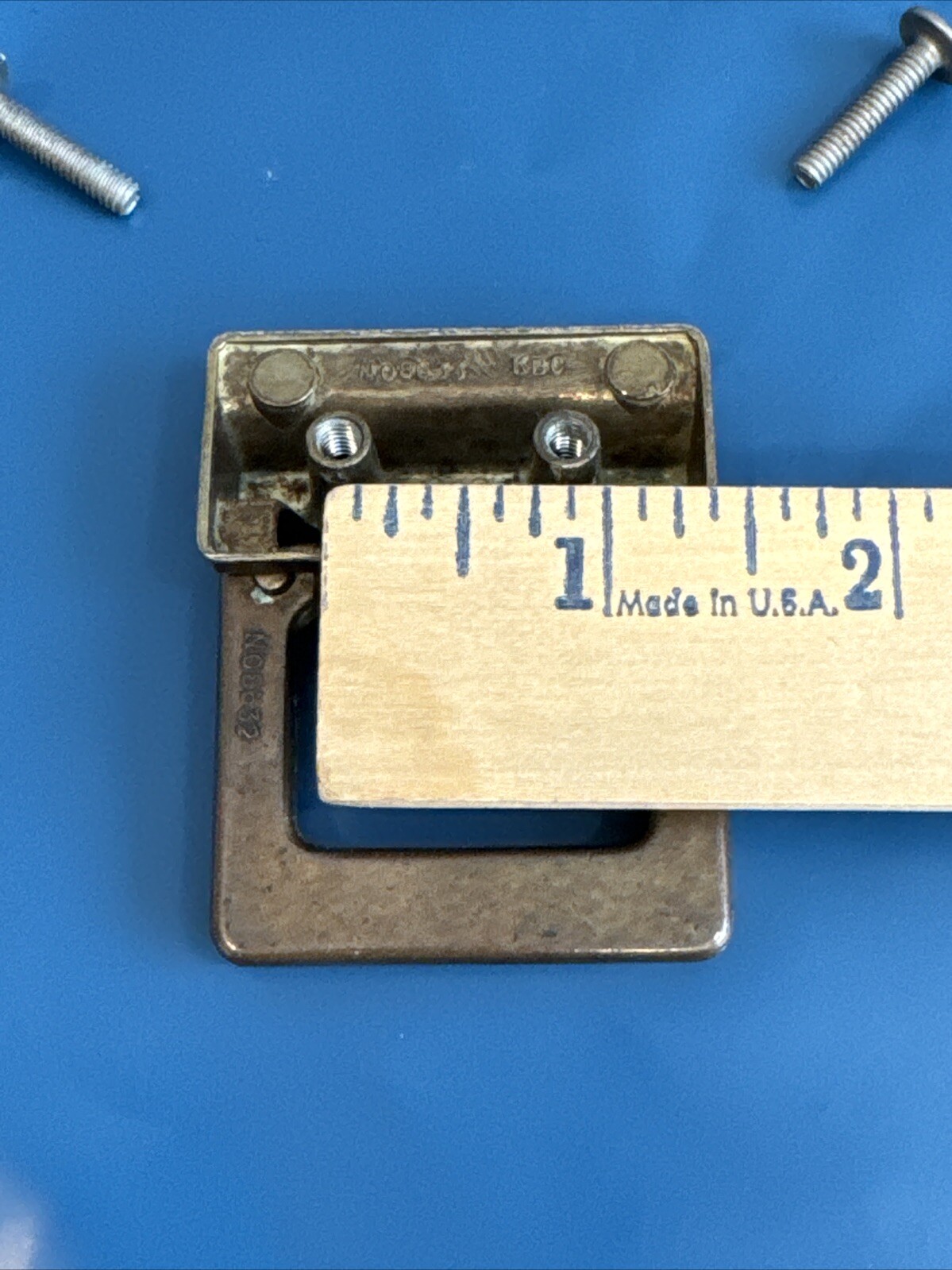 Drexel Woodbriar Drawer Pull Square Brass Vintage Bail Dresser Hardware