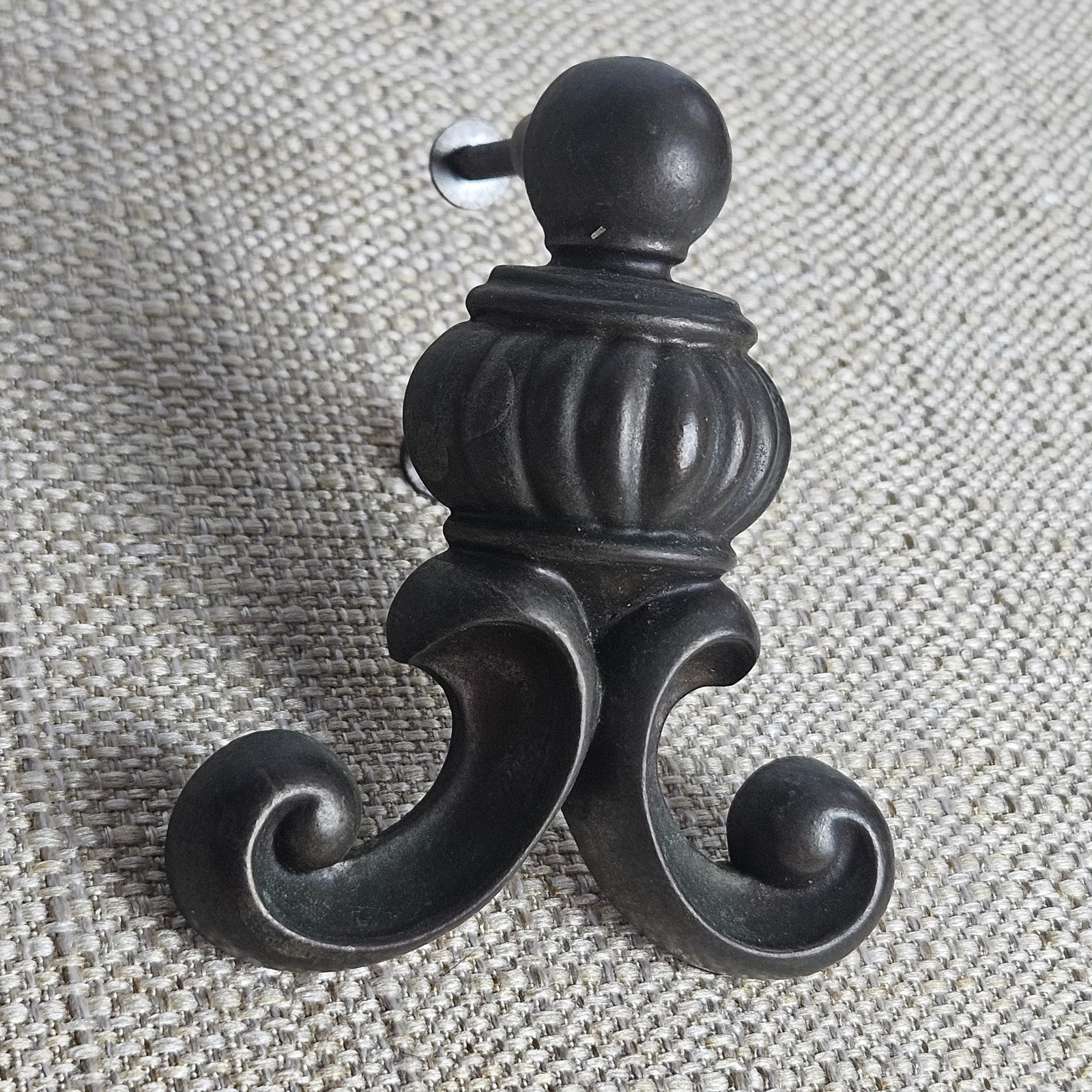 Ornate Drawer Pull Handles Set 6 Antique Bronze Tone Cabinet Hardware Scroll