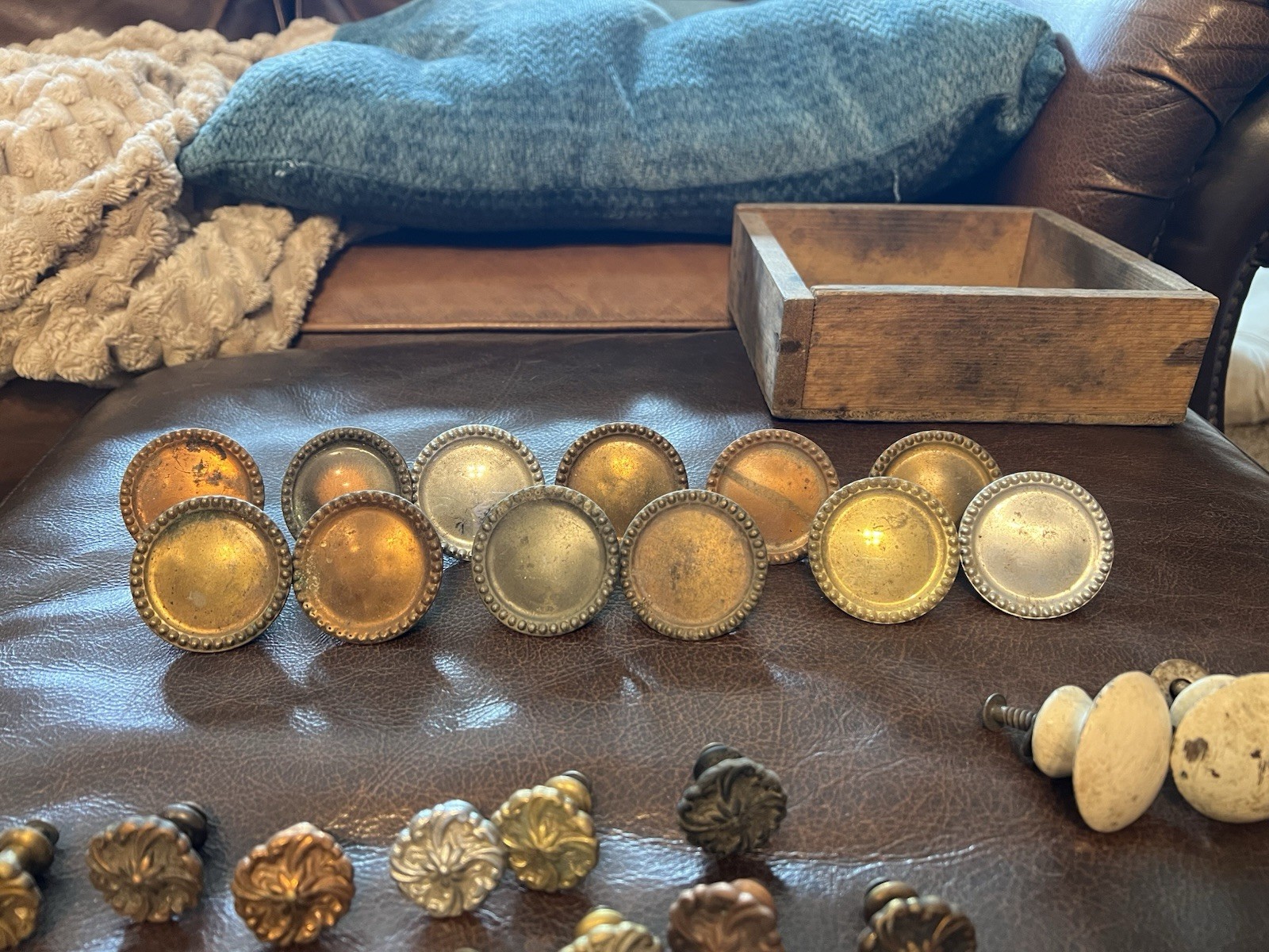 Vintage Brass Drawer Pulls Knobs