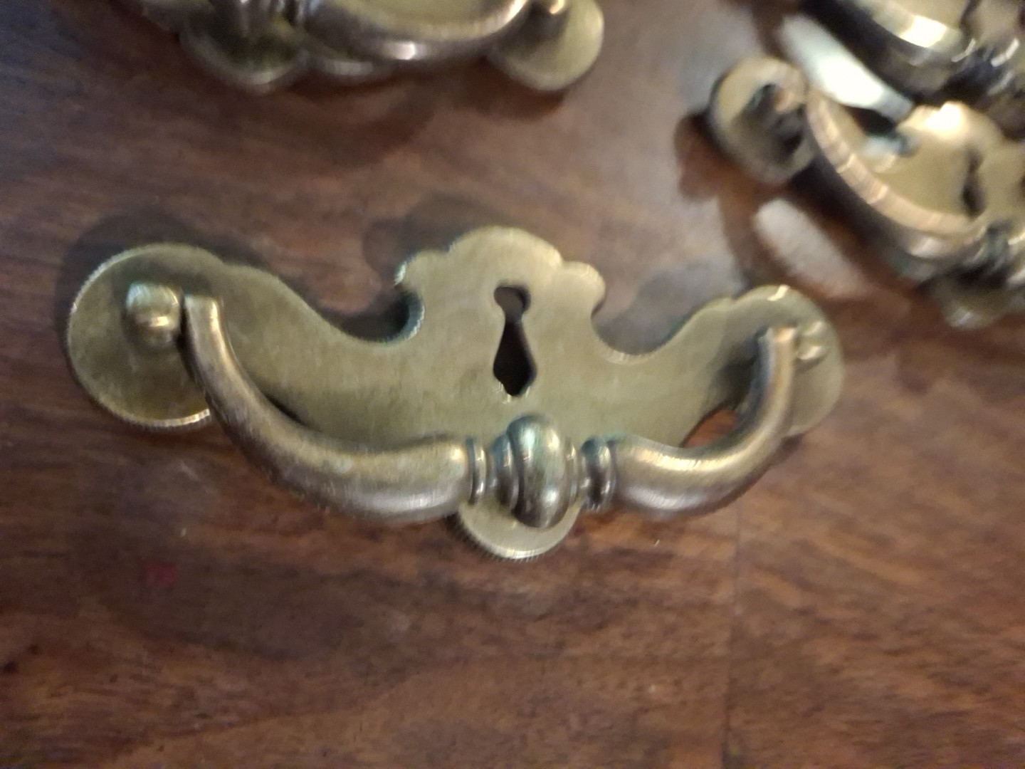 Lot Of 7 Keller Brass Company 1 Drop Pull Handles,4.5″ C2C Salvaged