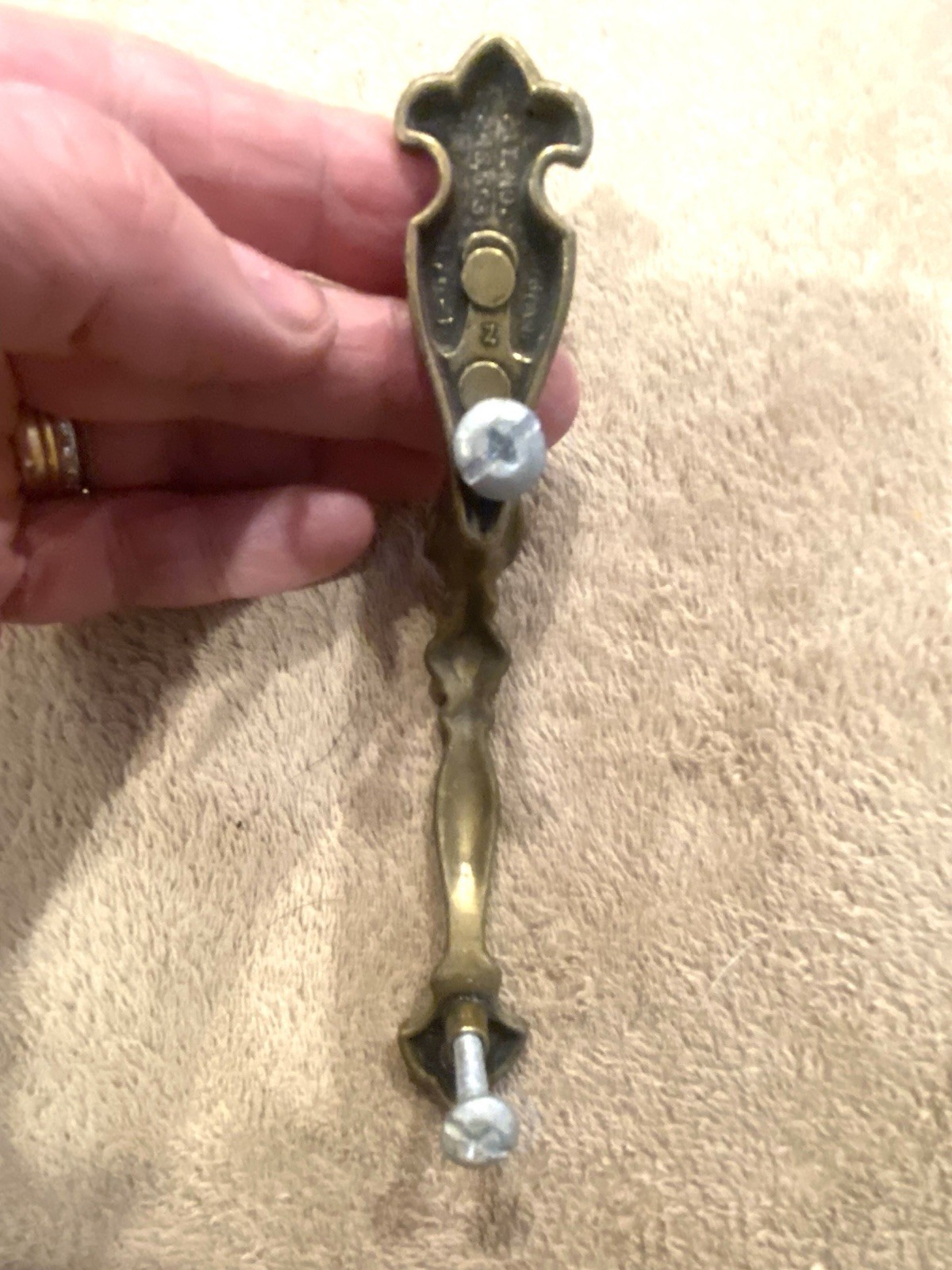 1976 AMEROCK Vintage 3″ Brass Drawer Cabinet Asymetric Pull Set of 20 CANADA