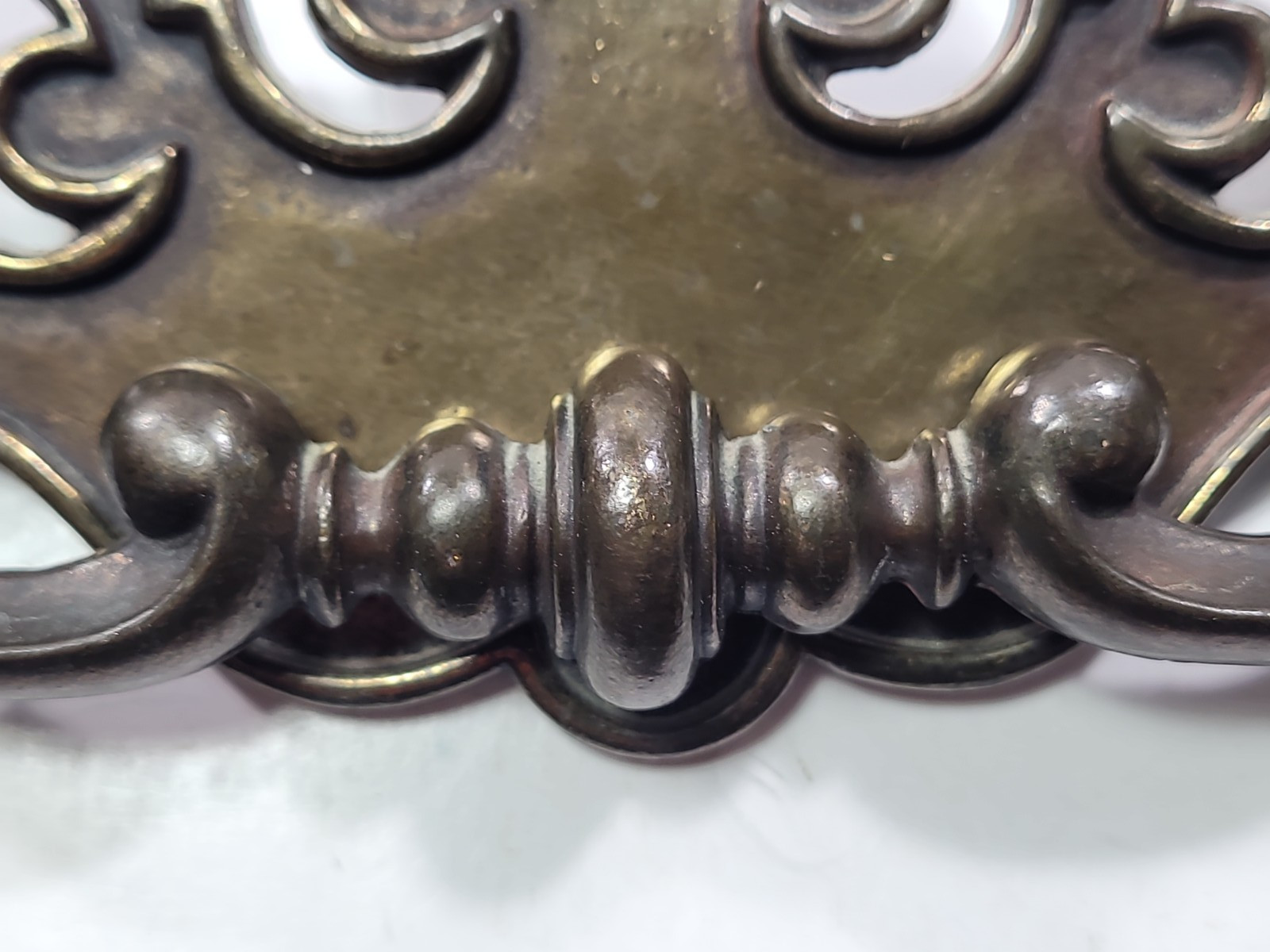 Vintage Brass Batwing Chippendale Style Drop Bail Pull Drawer Hardware BPC 2716