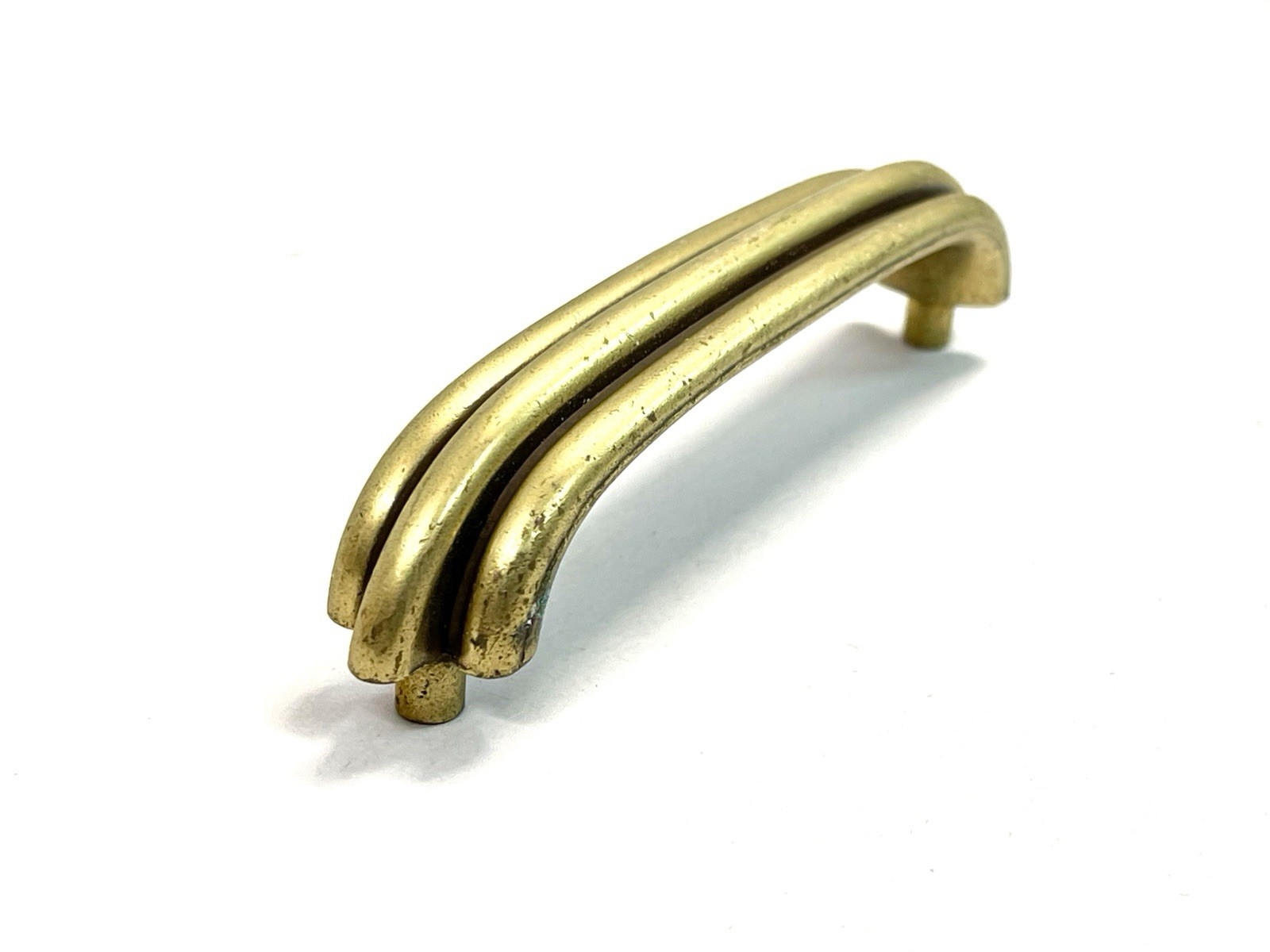 KBC Keeler Brass Co Vintage Drawer Pull Fixed Handle MCM 4.25″ OCB lot#1908