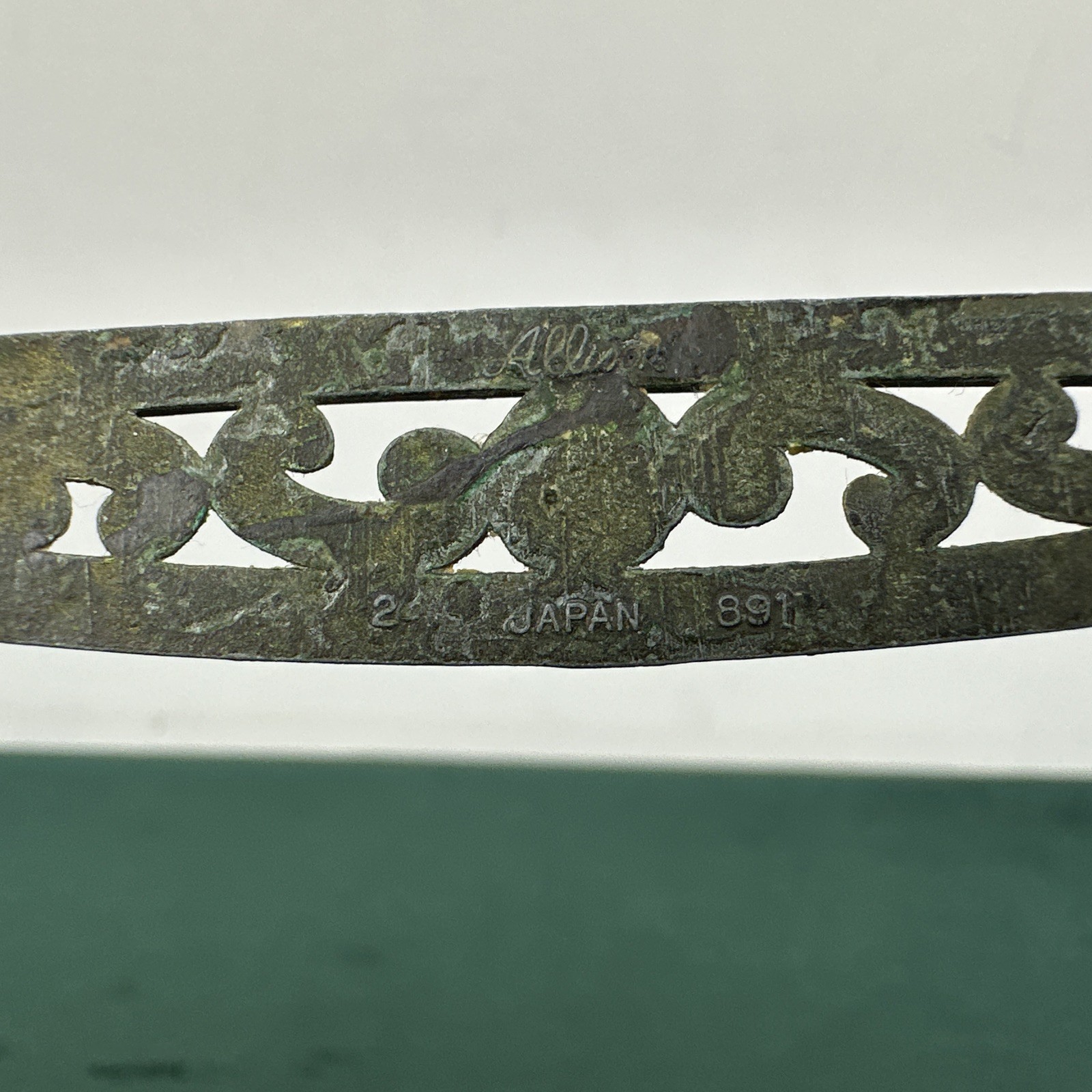 3 Vintage MCM Allison 891 Antique Gold Floral Filigree Pull Handle 3″ OC