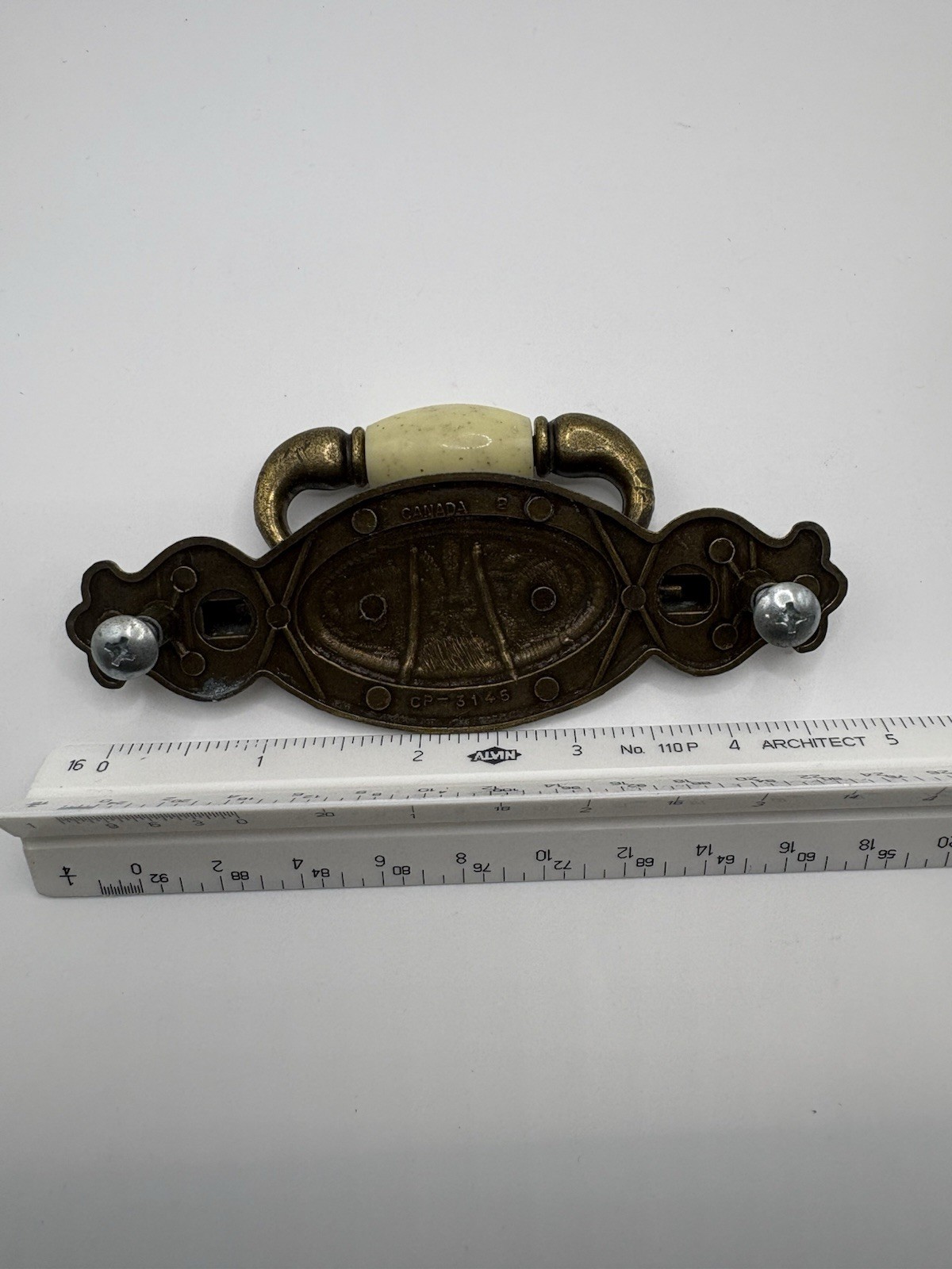 Vintage Brass Tone Dresser Drawer Cabinet Pull Handles CP-3145 Canada Set 2