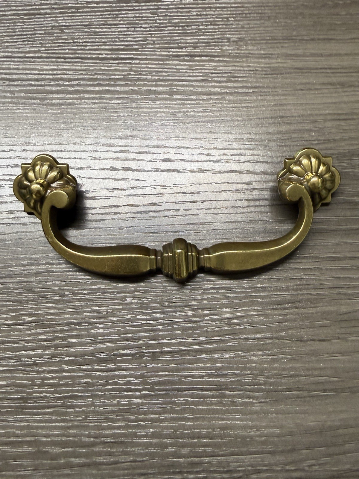 Vintage Keeler Brass Co. Solid Brass Cabinet Drawer Pull 7 Inches Pull (65)
