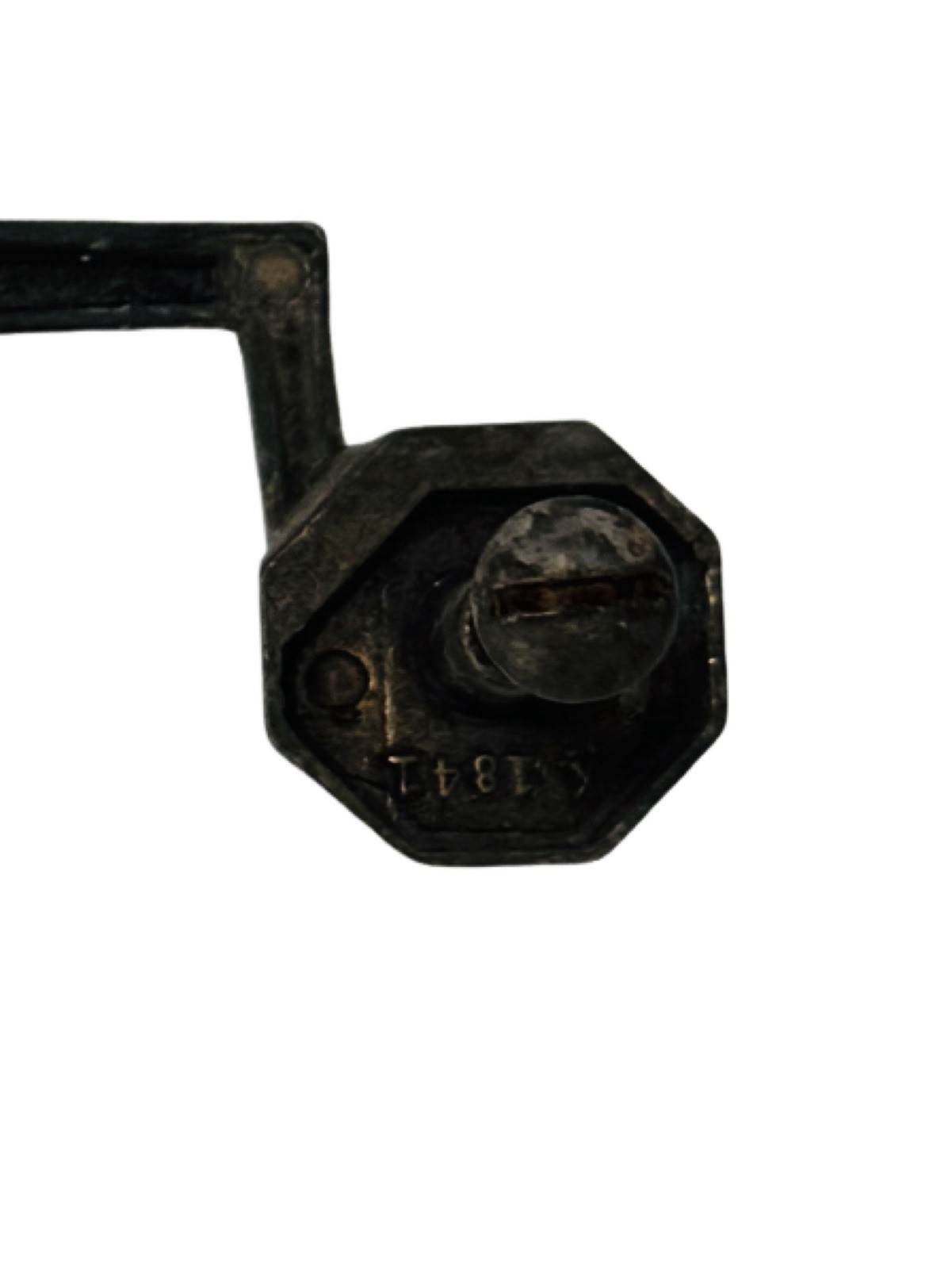 Depression Era Dresser Drawer Pull 5.5” Hexagon Mounts Original Flathead Screws