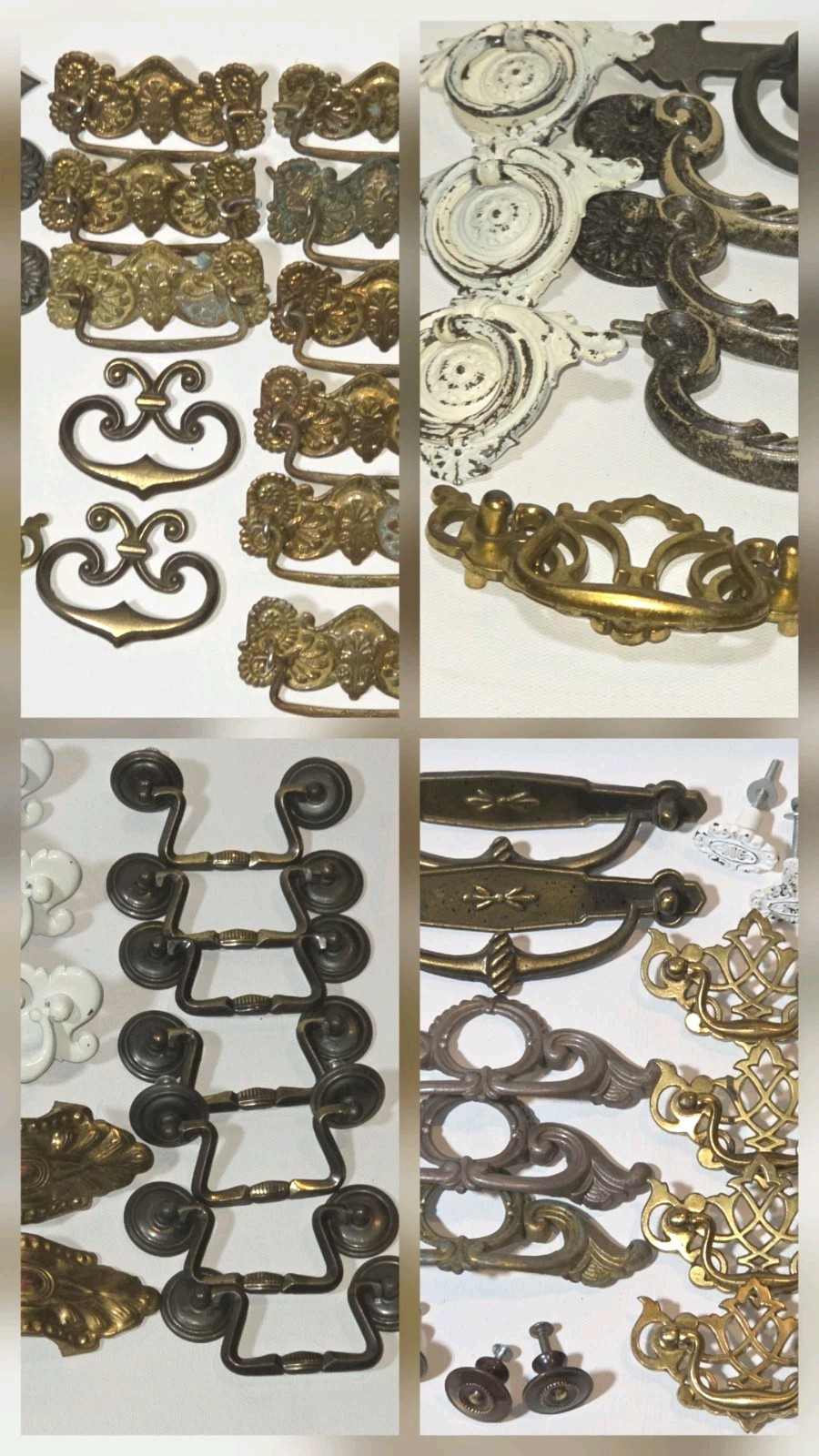Antique Vintage Furniture Hardware Lot 47 Drawer Pulls Knobs Cabinet Salvage
