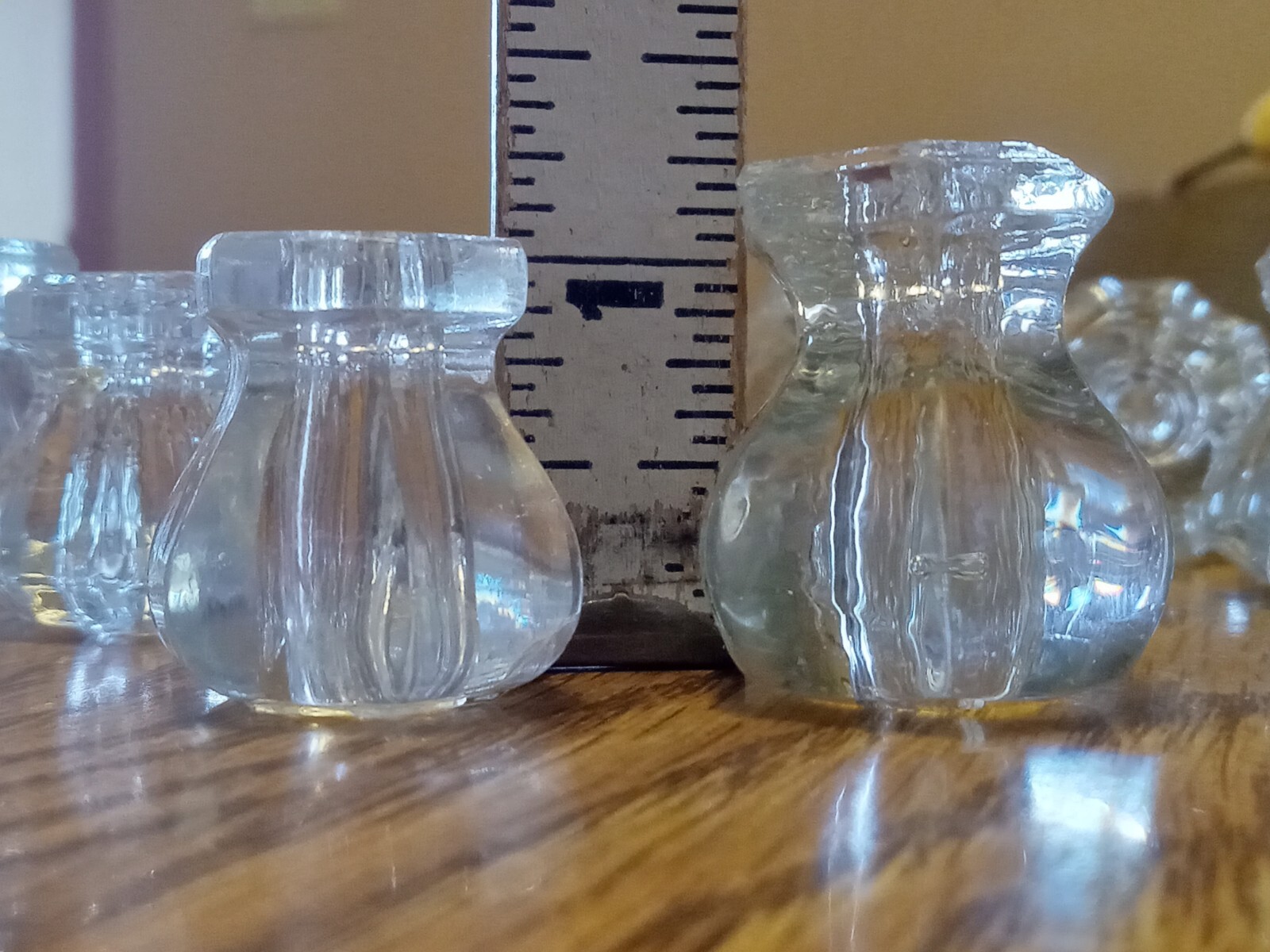 Set 15 Drawer Knobs Antique Clear Crystal Glass Dresser Cabinet Pulls Hardware