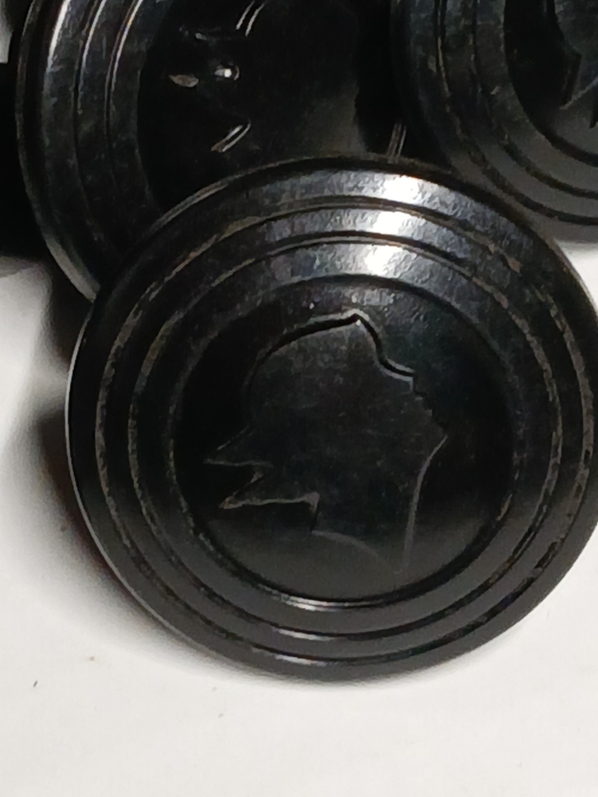 Lot of 10 Mercury Head Winged God Man 1- 1/2 inch Knob Cap Pulls