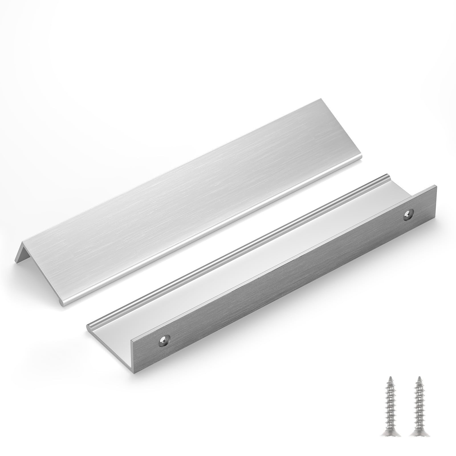 Homdiy 25 Pack 160Mm Brushed Nickel Cabinet Handles Extra Long Edge Pulls For
