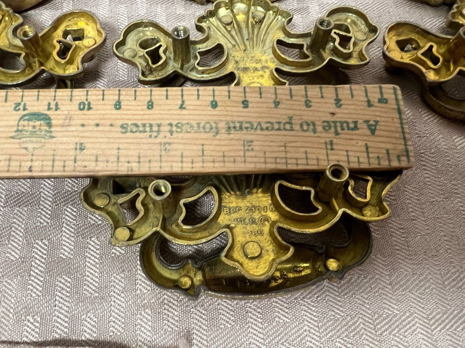 Lot 10 Vintage Brass Drop Bail Pull Handle Drawer 1986 BPC 21016 Chipendale
