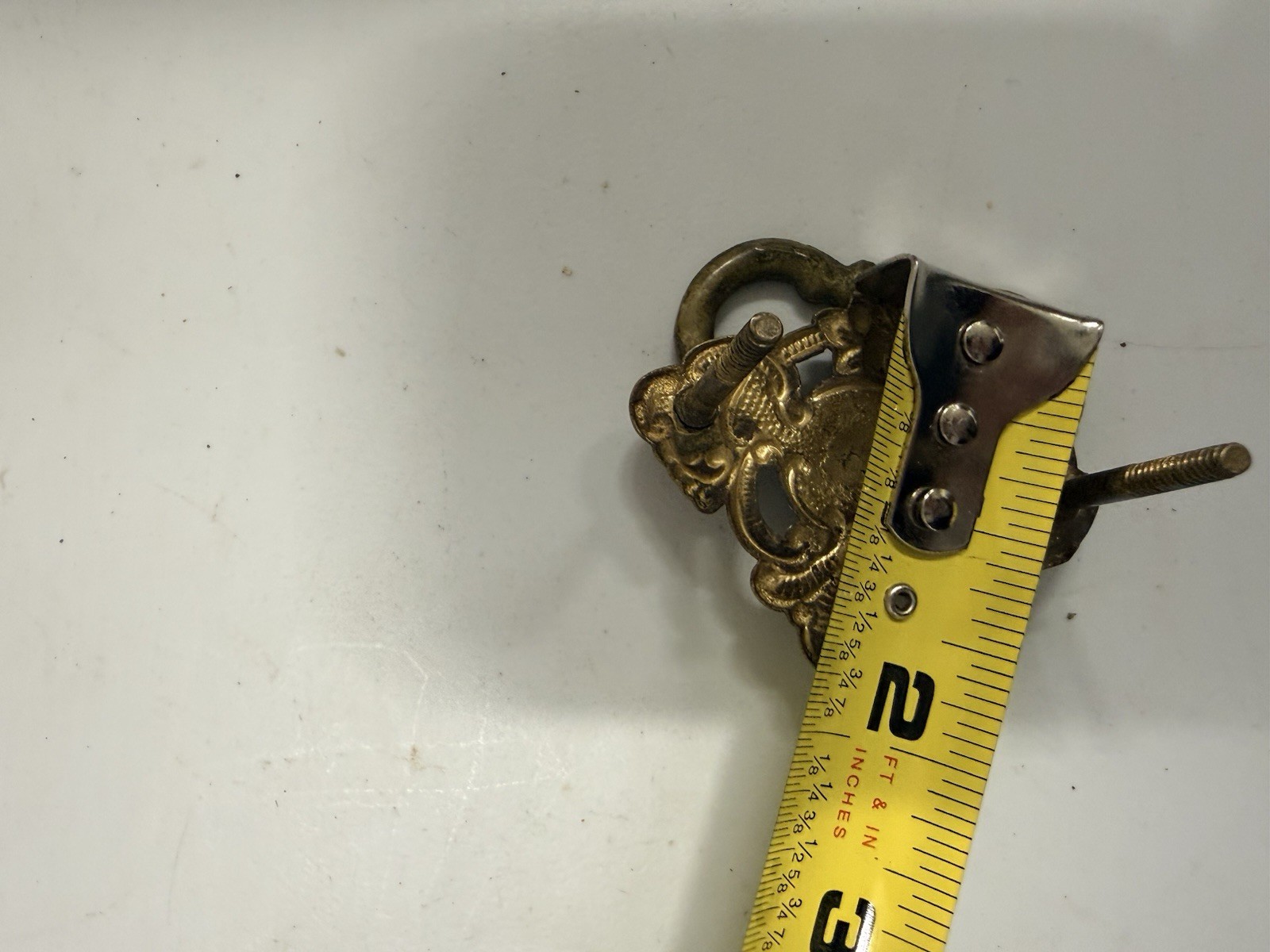 Antique Victorian Ornate Metal Drop Bail Drawer Pull