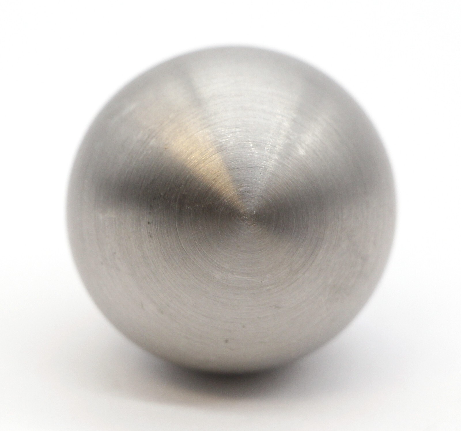 Vintage 1.5 in. Brushed Nickel Over Brass Ball Drawer Knob