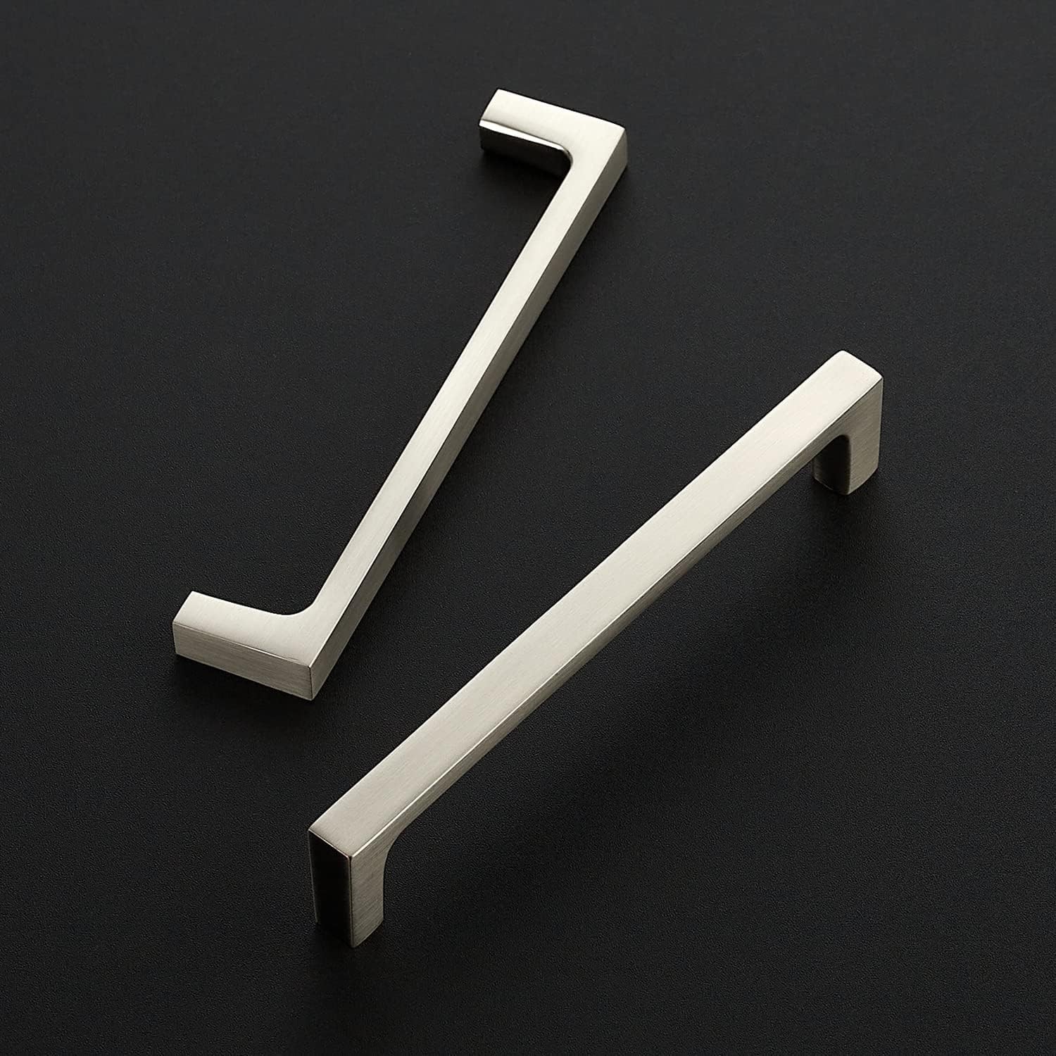 Ravinte 25 Pack Brushed Nickel Square Cabinet Pulls, 5 Inch