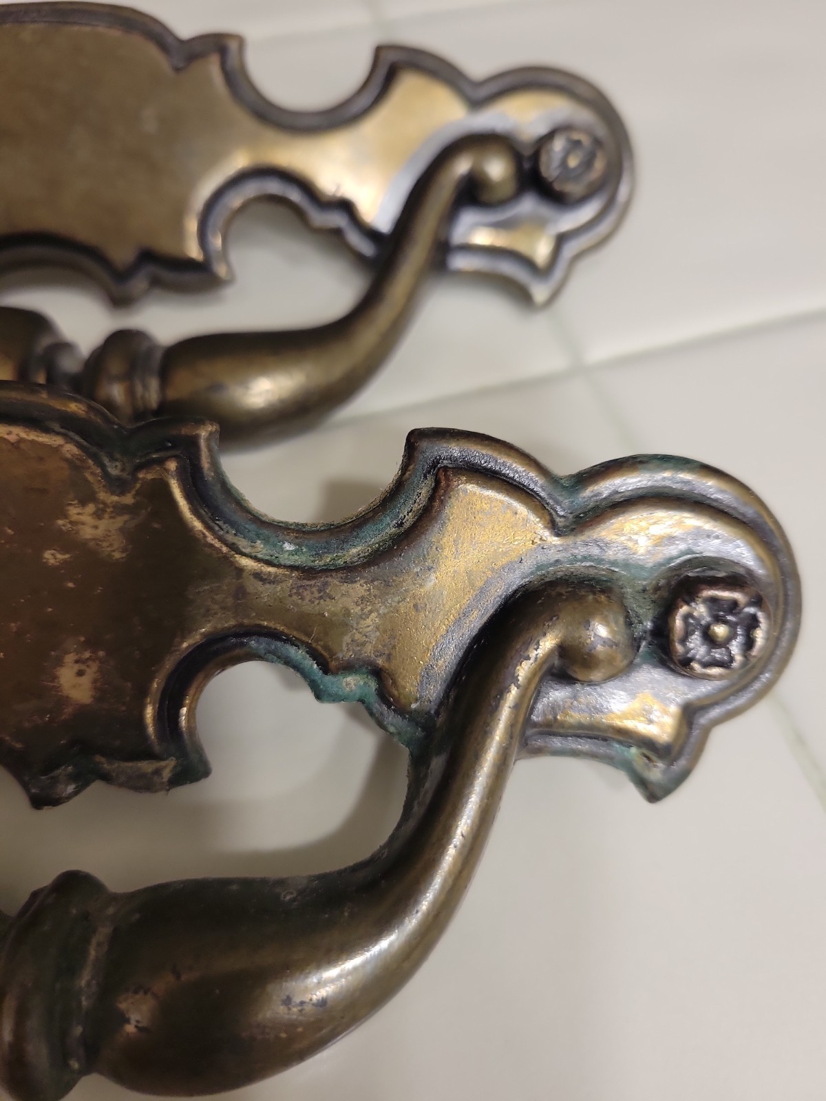 Keeler Brass Co. Drawer Pull Handle Chippendale KBC N08627 Vintage Lot of 4