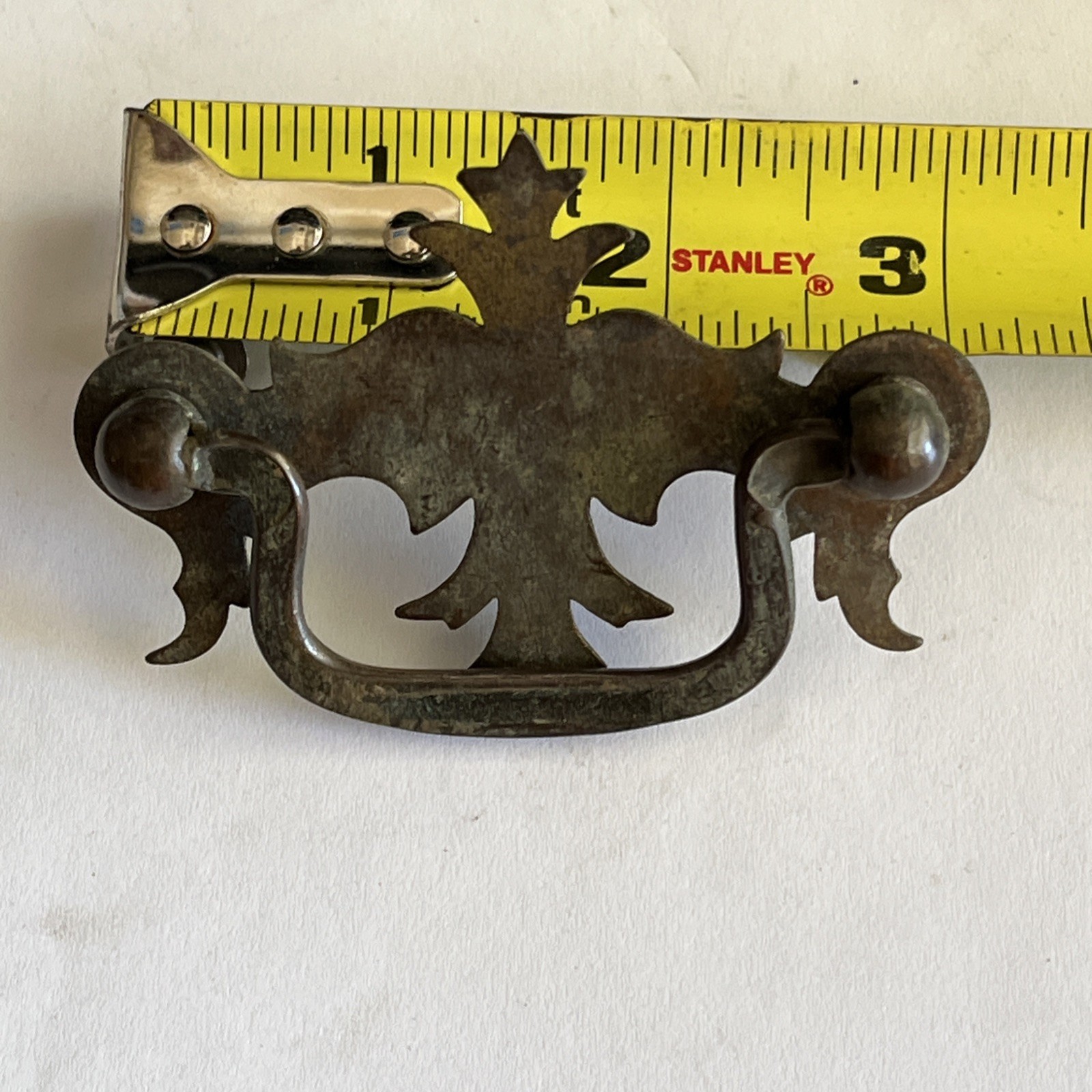 7-Vintage Batwing Chippendale Bat Wing Metal Drop Bail Pull Handles Free Ship US