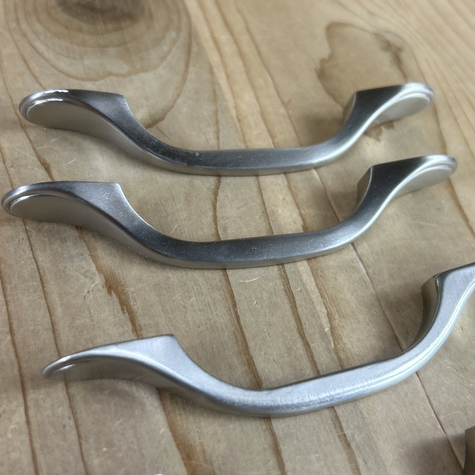 Amerock Windham Drawer Pulls Set Of 4 Spoon Foot Satin Nickel
