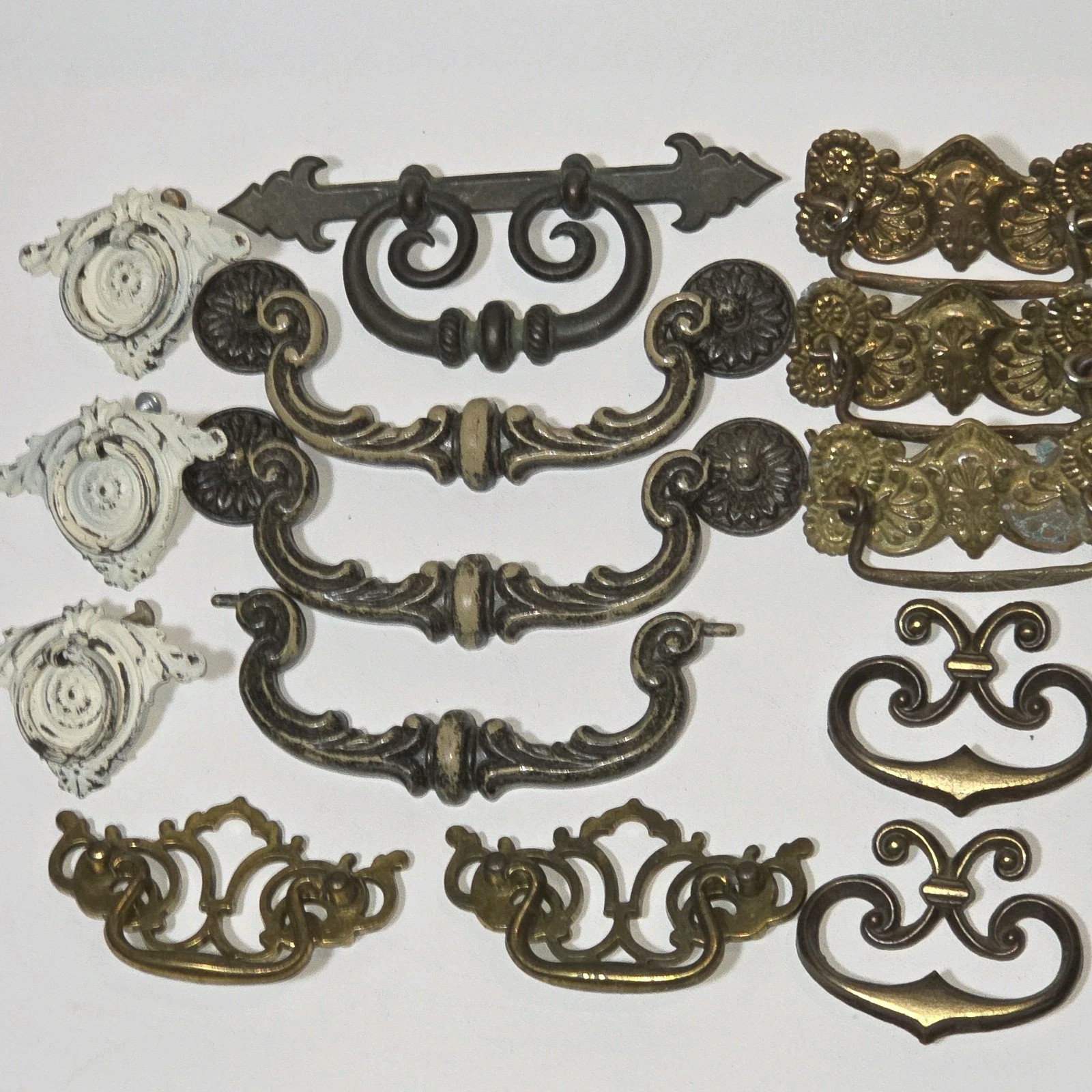 Antique Vintage Furniture Hardware Lot 47 Drawer Pulls Knobs Cabinet Salvage