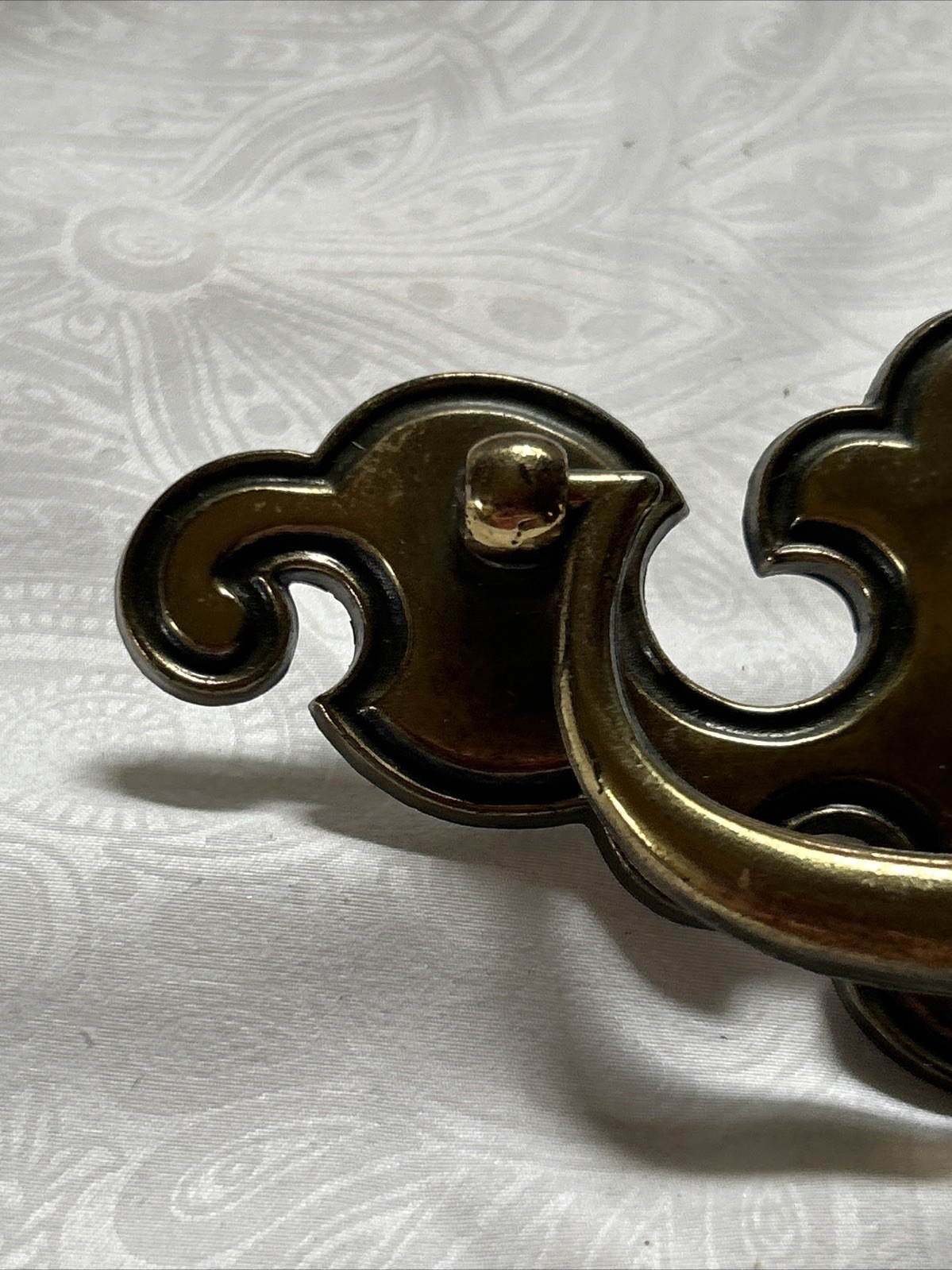 Vtg Brass Draw Pulls By The Keeler Brass Company With Screws KBC1 350 #8212