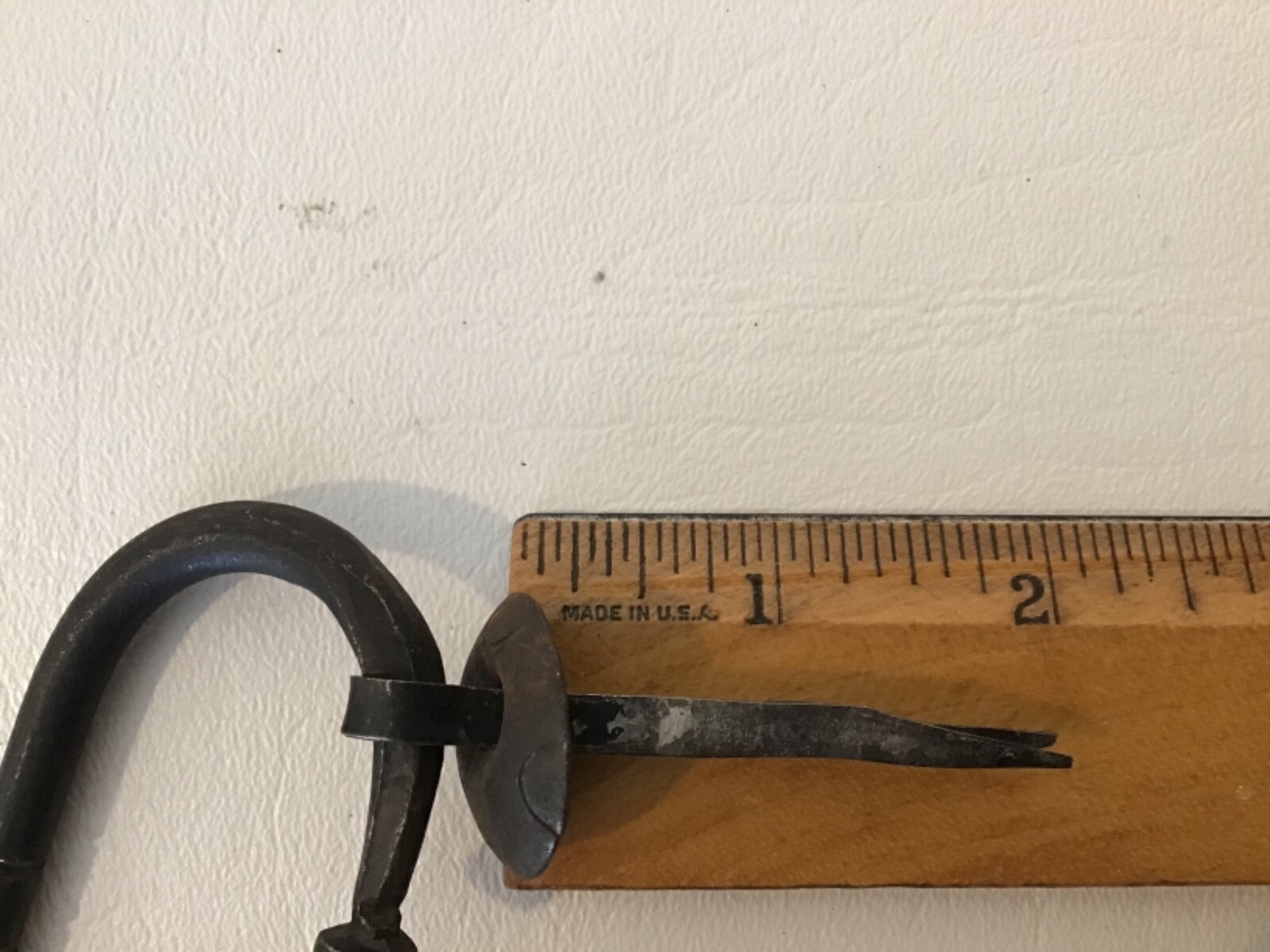 Primitive Forged Metal Drawer Pulls Iron or Steel? Wire Mount
