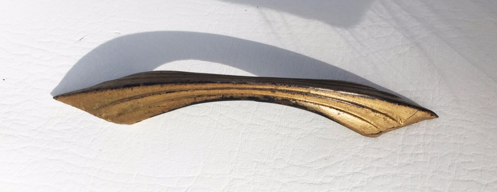 Art Deco Antique Hardware Brass Drawer Pull Cabinet Handle 4.5” on centers