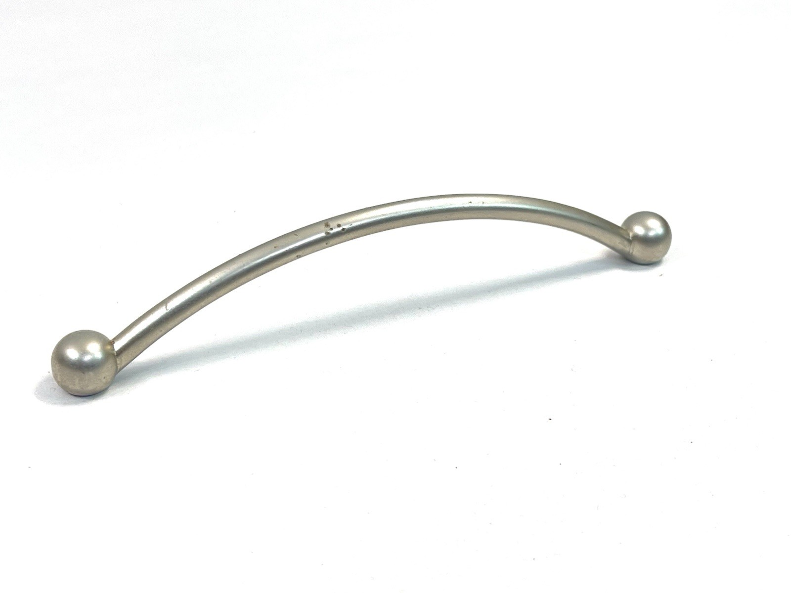 KBC MINIMALIST Vintage Nickel Drawer Pull Fixed Handle MCM 5″ OCB lot#1870